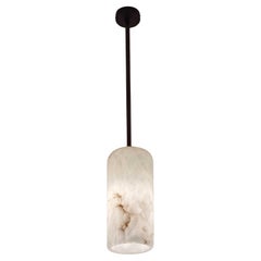 Alabaster Suspension Lamp by Michel Amar