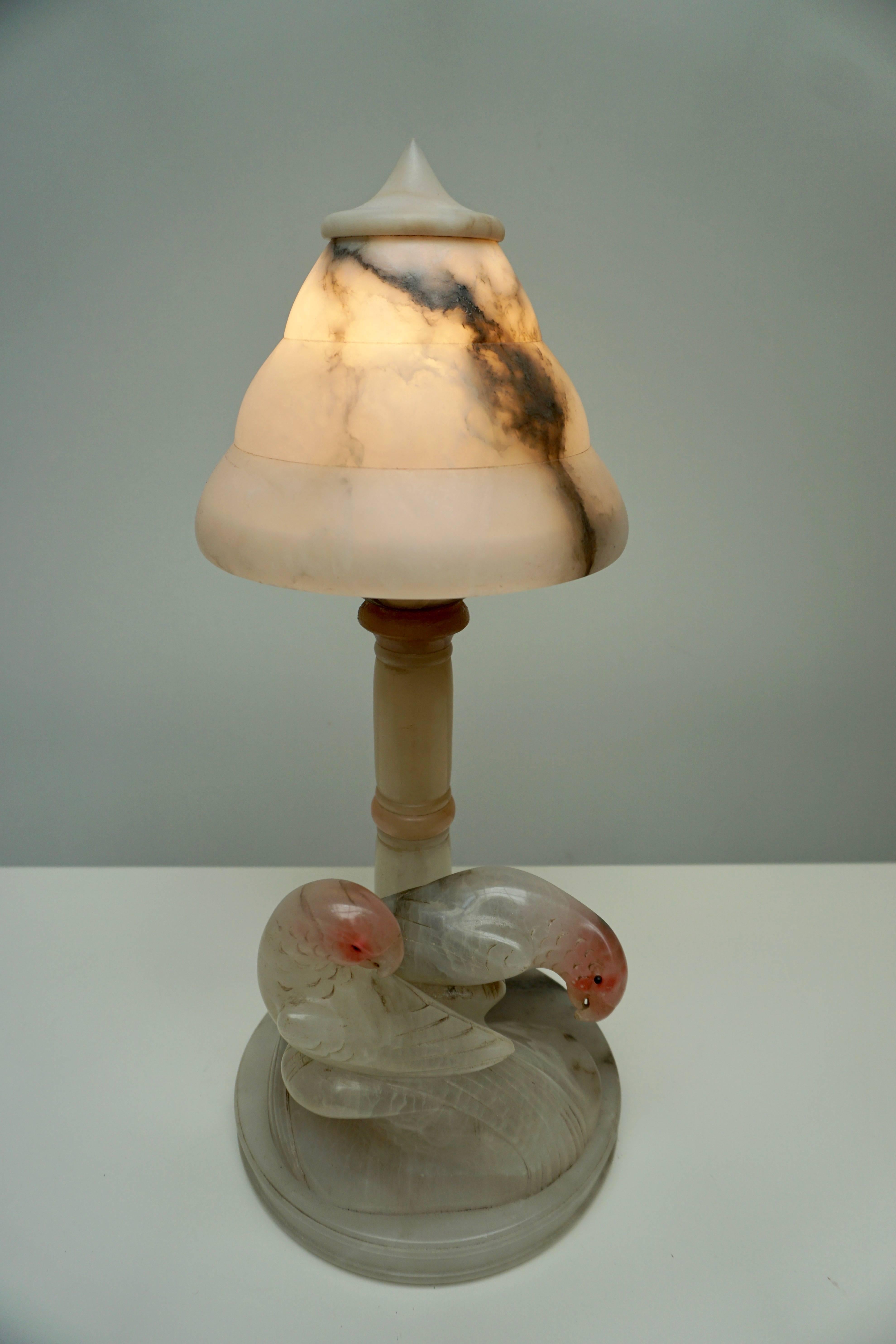Alabaster Table Lamp For Sale 3