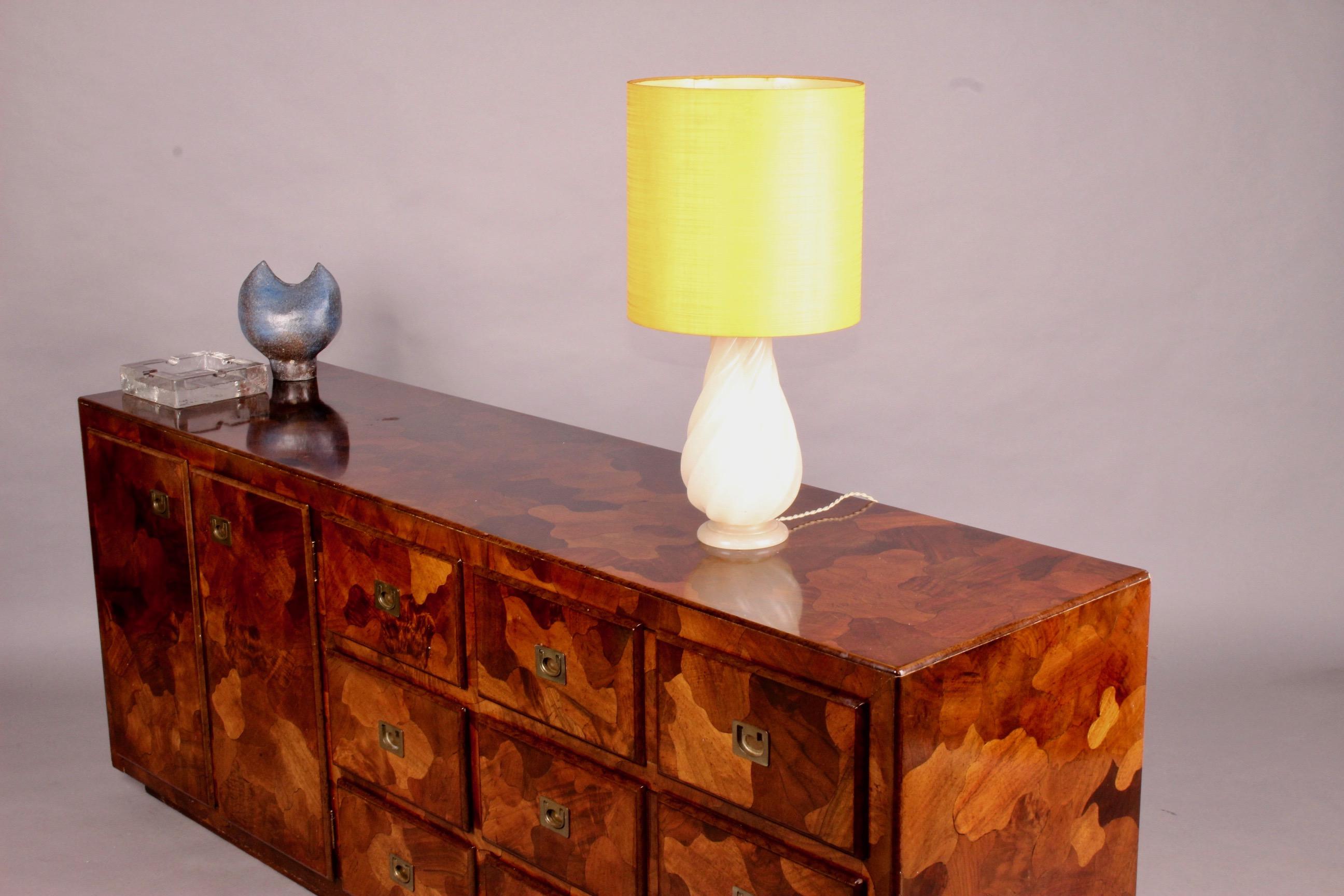 Alabaster Table Lamp In Good Condition In grand Lancy, CH