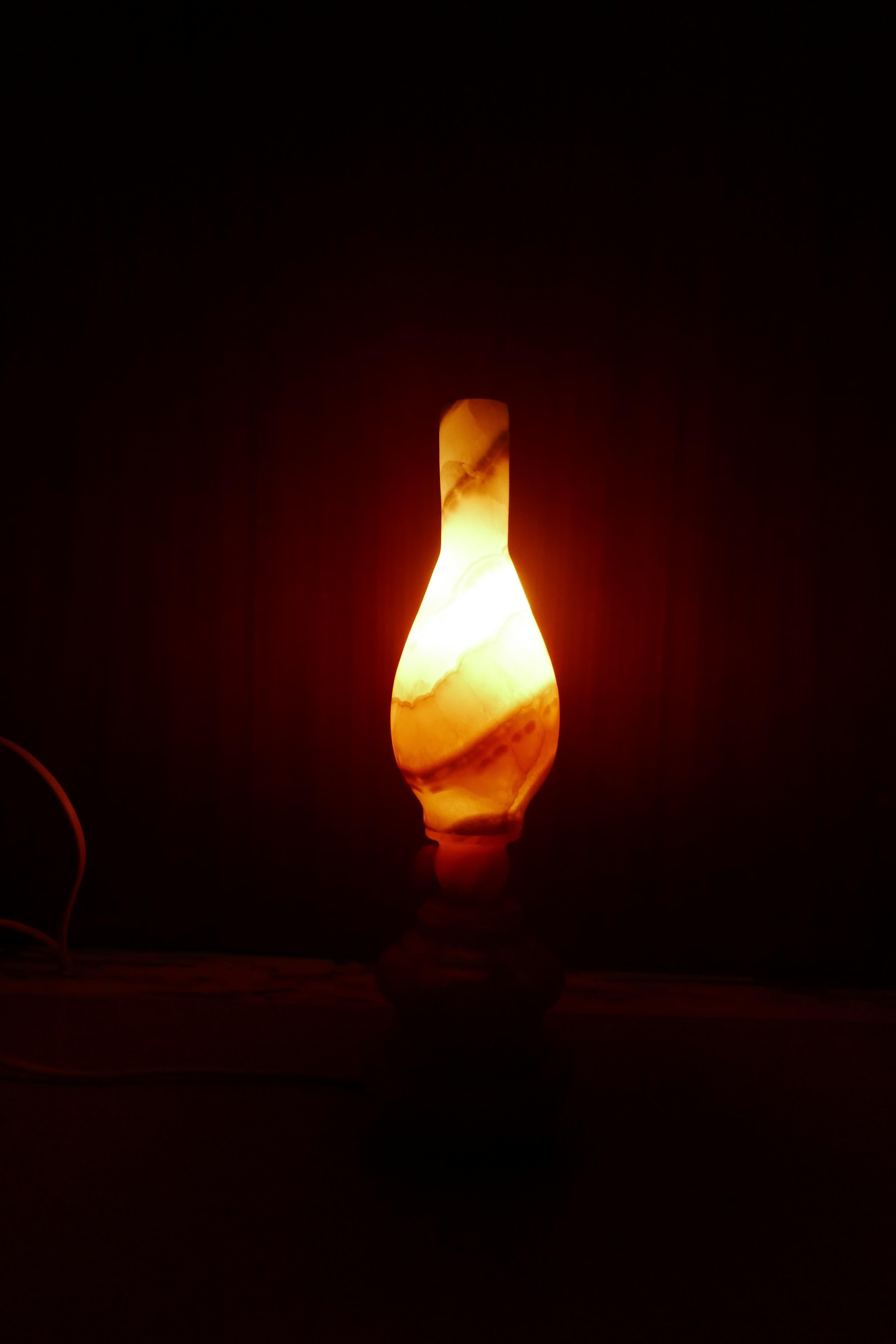 Italian Alabaster table lamp For Sale