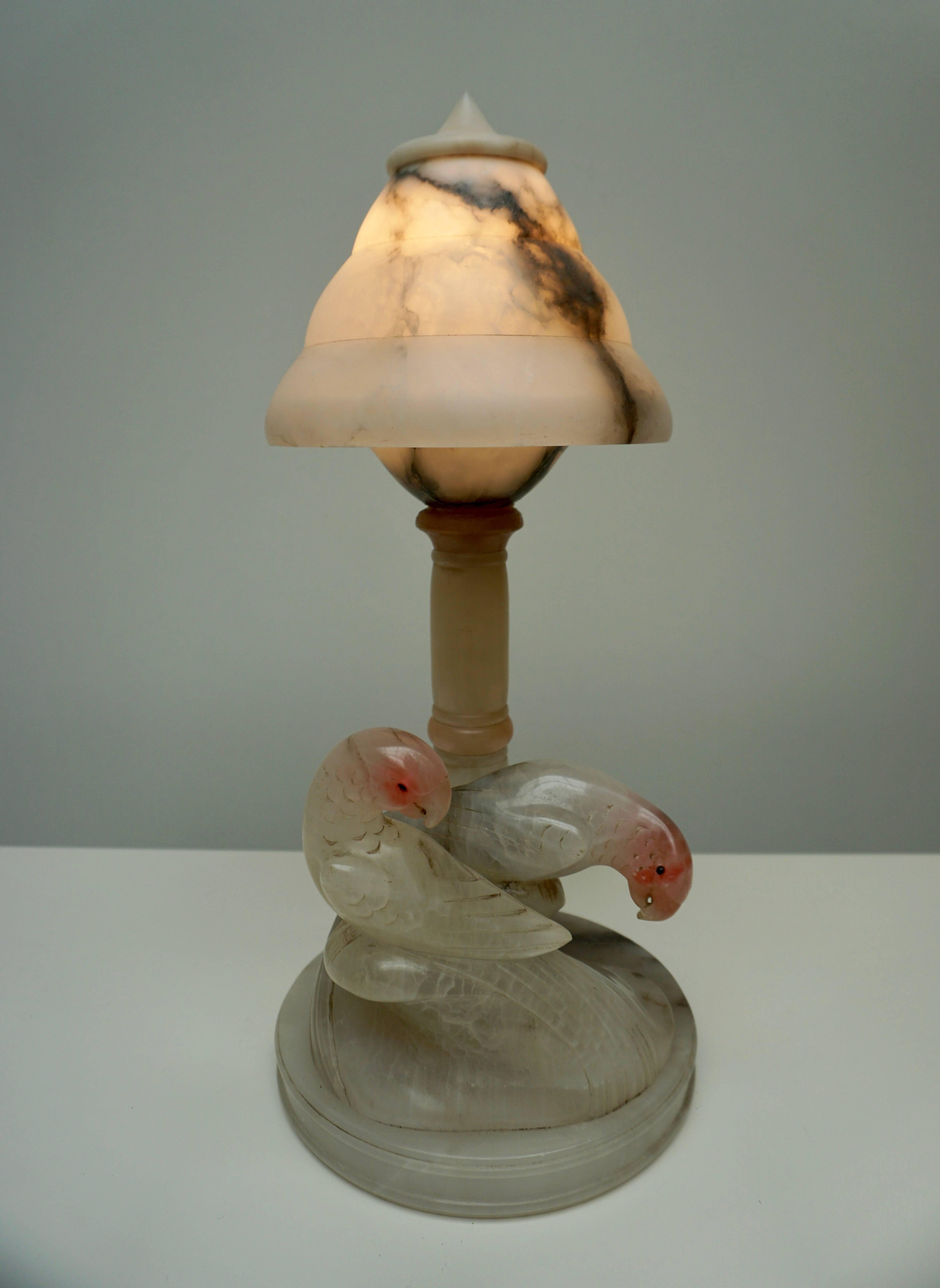 Alabaster Table Lamp For Sale 2