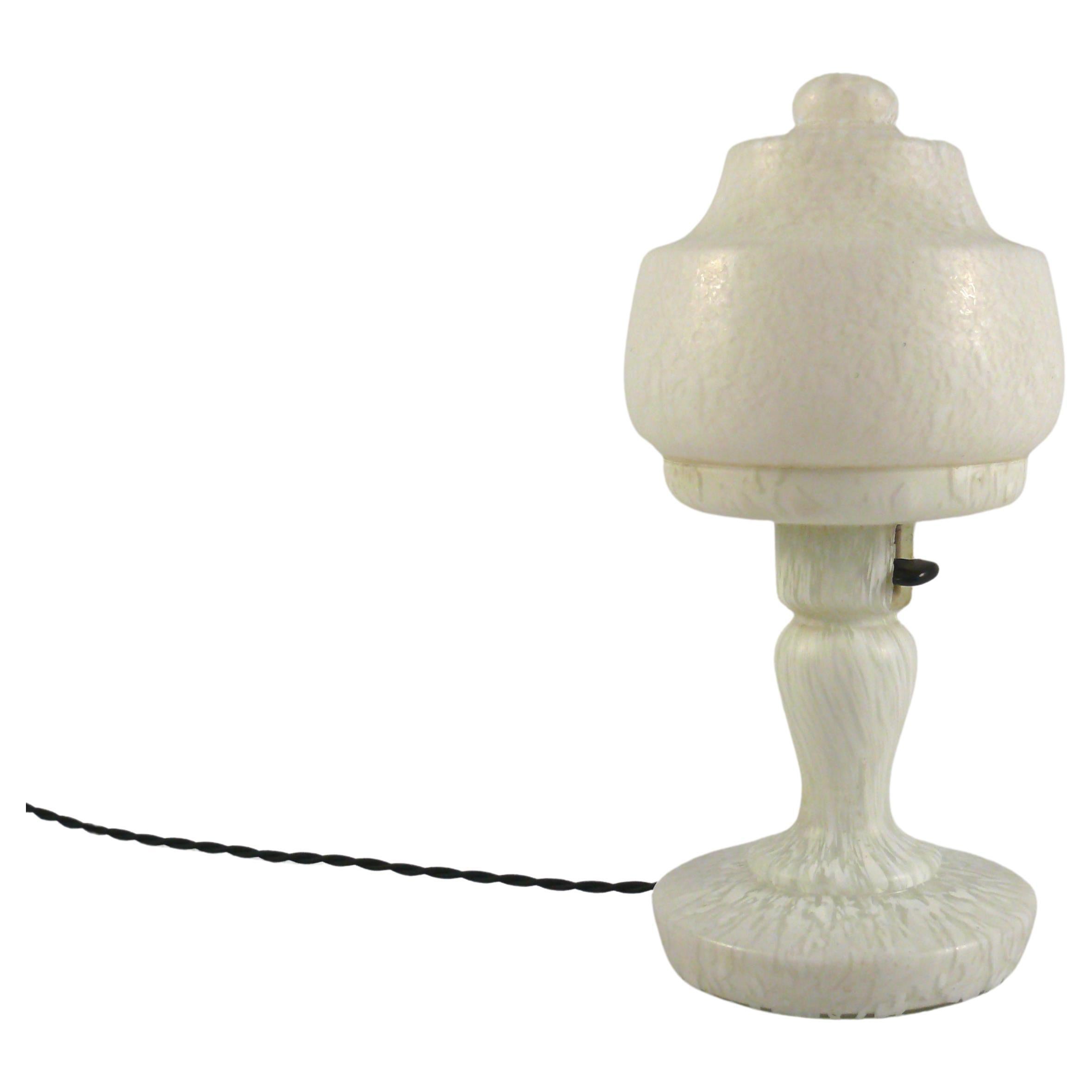 A 1920's Monumental French Art Deco Alabaster Table Lamp at 1stDibs