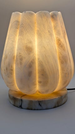 Alabaster Table Lamp, Spain 1960s