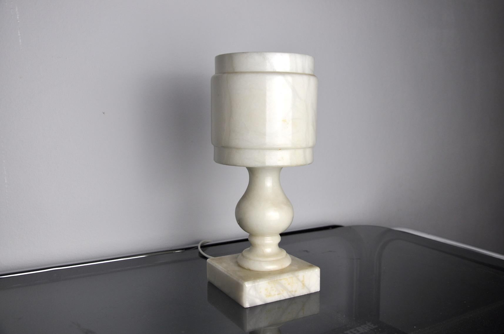 Spanish Alabaster Table Lamp Spain 1970 For Sale