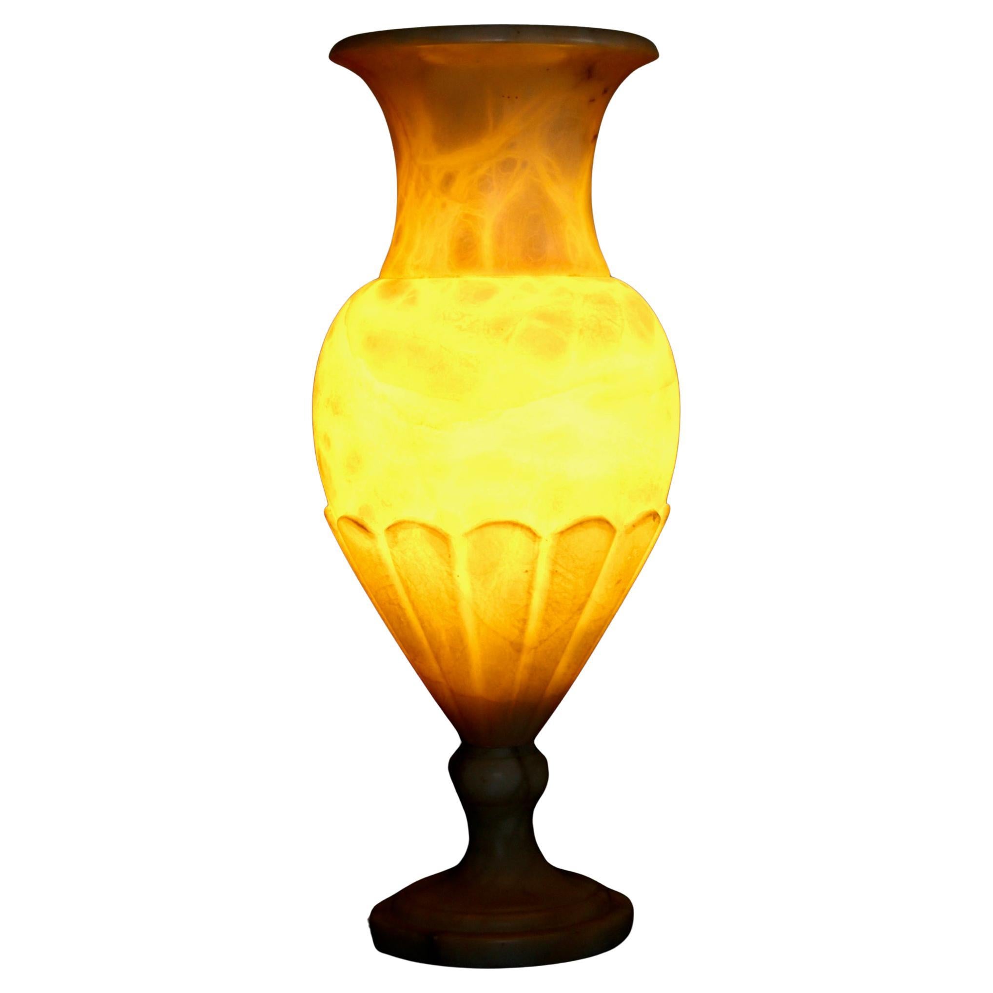 Alabaster table neo classic lamp