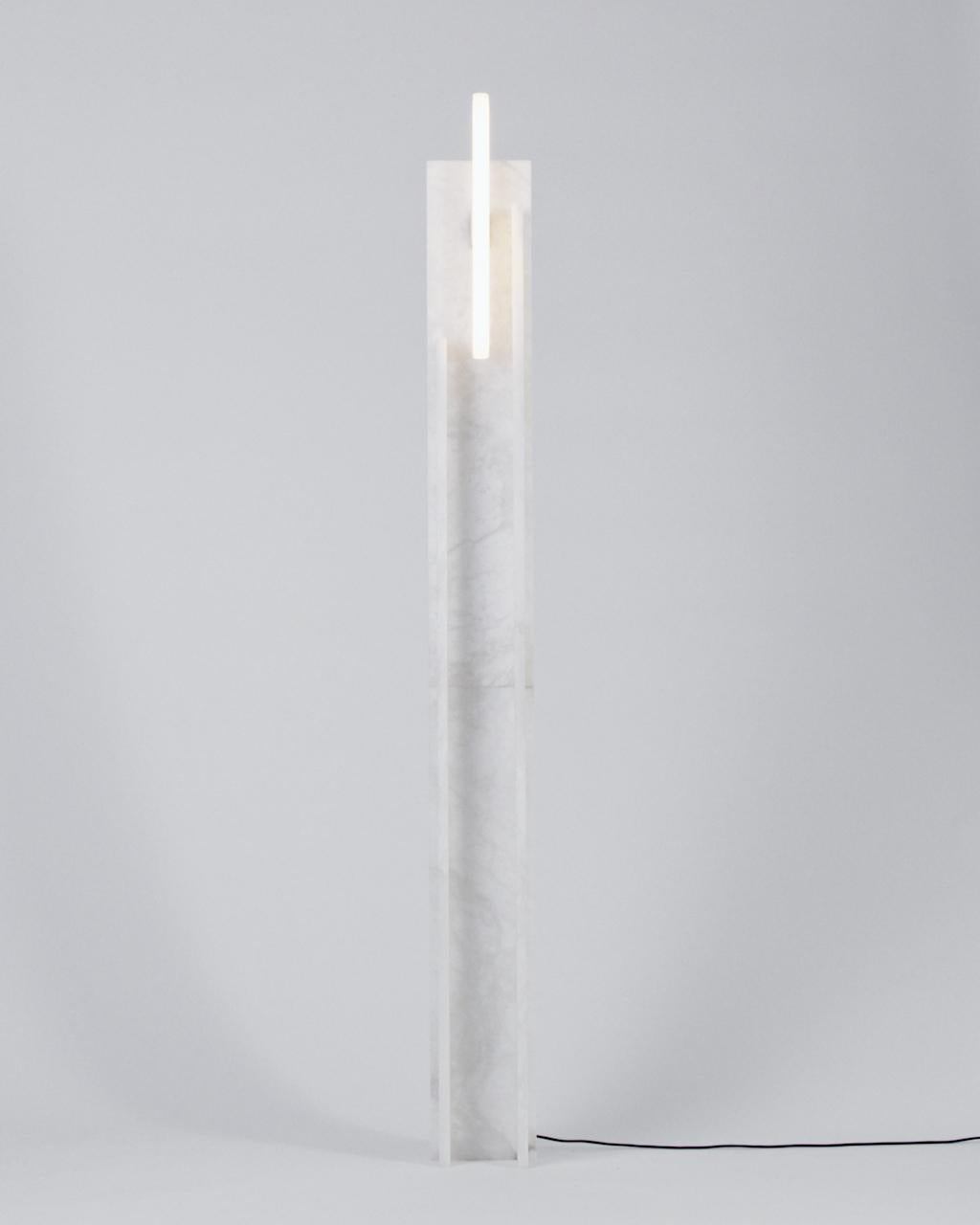 Alabaster tall lamp by Owl
Dimensions: D 20 x W 20 x H 190cm
Materials: Solid Alabaster.
Also available in different dimensions.

All our lamps can be wired according to each country. If sold to the USA it will be wired for the USA for