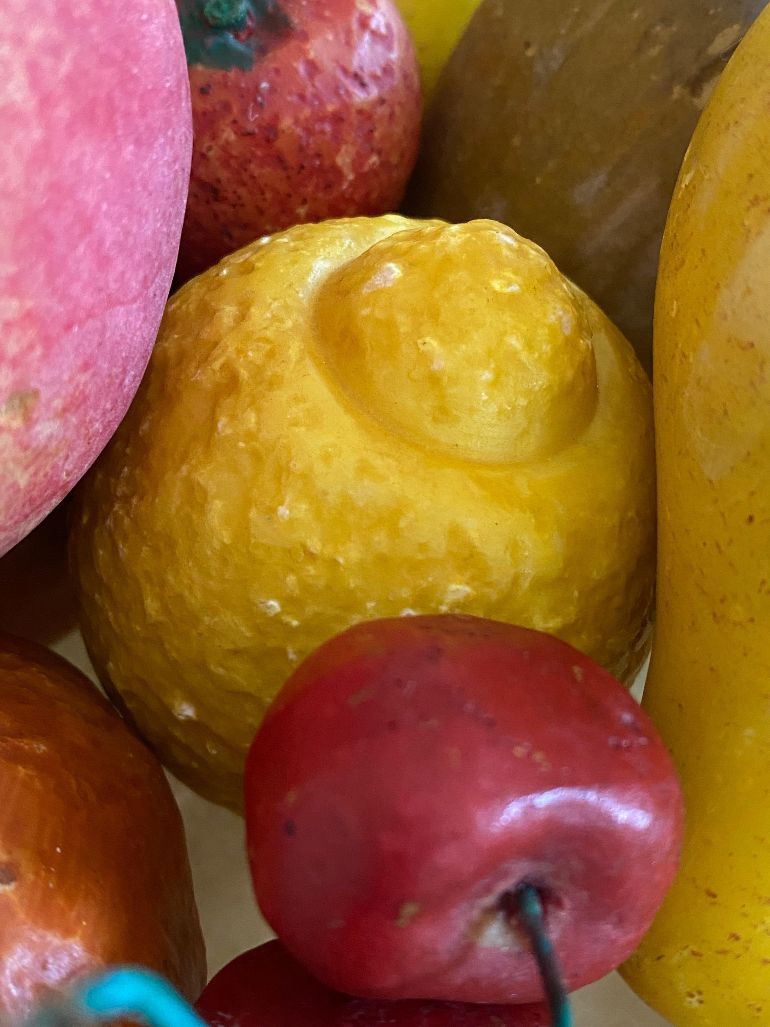 Tazza de alabastro con frutas talladas, set de 25 piezas en venta 2