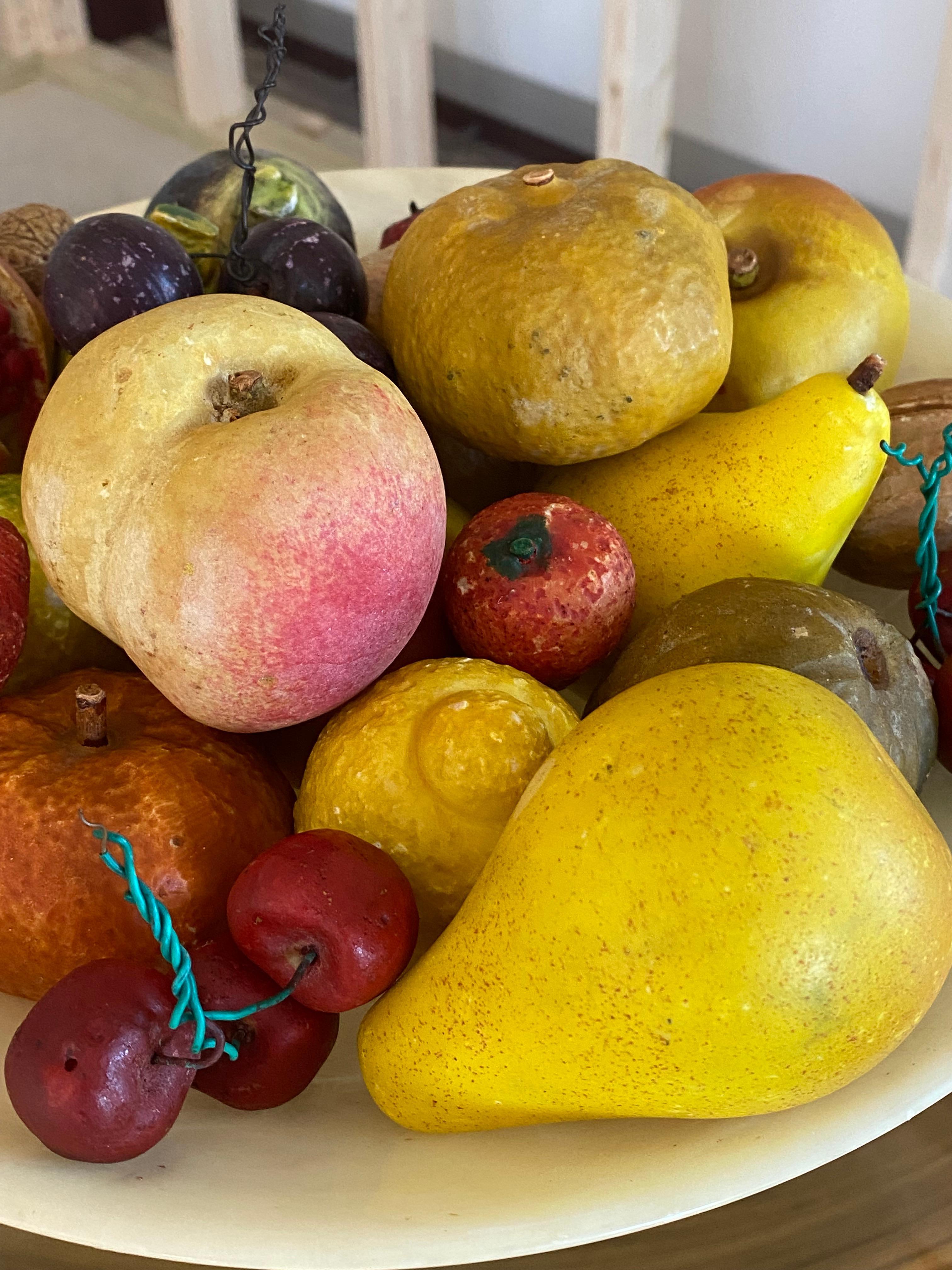 Tazza de alabastro con frutas talladas, set de 25 piezas en venta 7