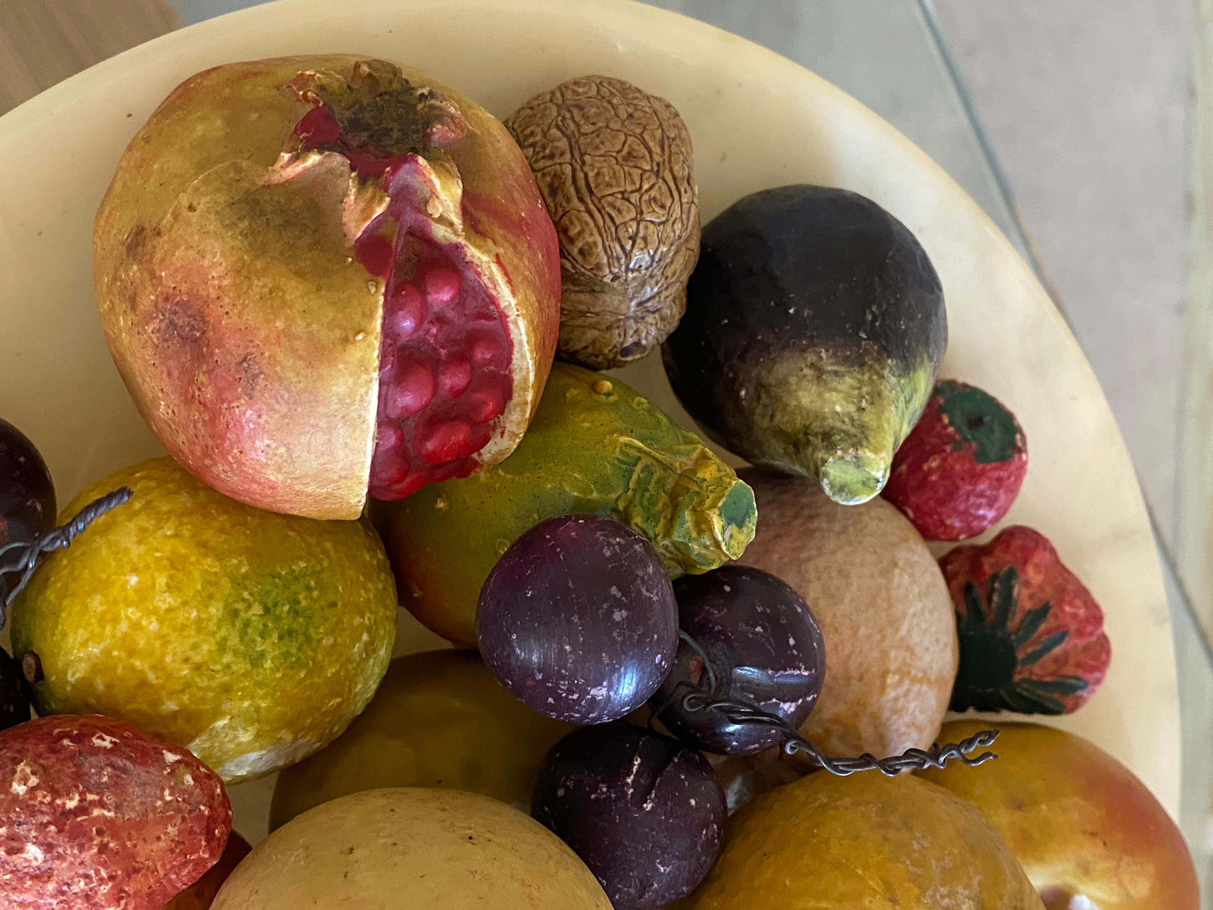 Tazza de alabastro con frutas talladas, set de 25 piezas en venta 9