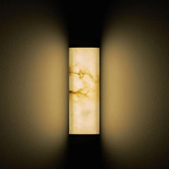 Alabaster Tech Short Wall Sconce