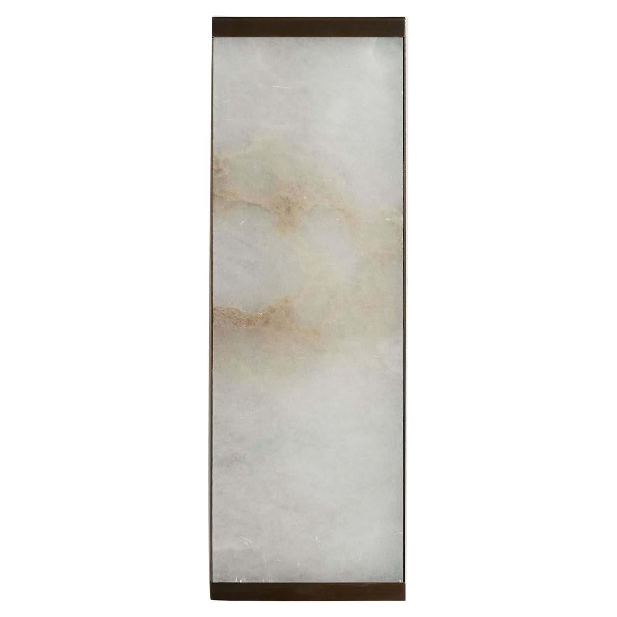 Alabaster Tech Short Wall Sconce  For Sale