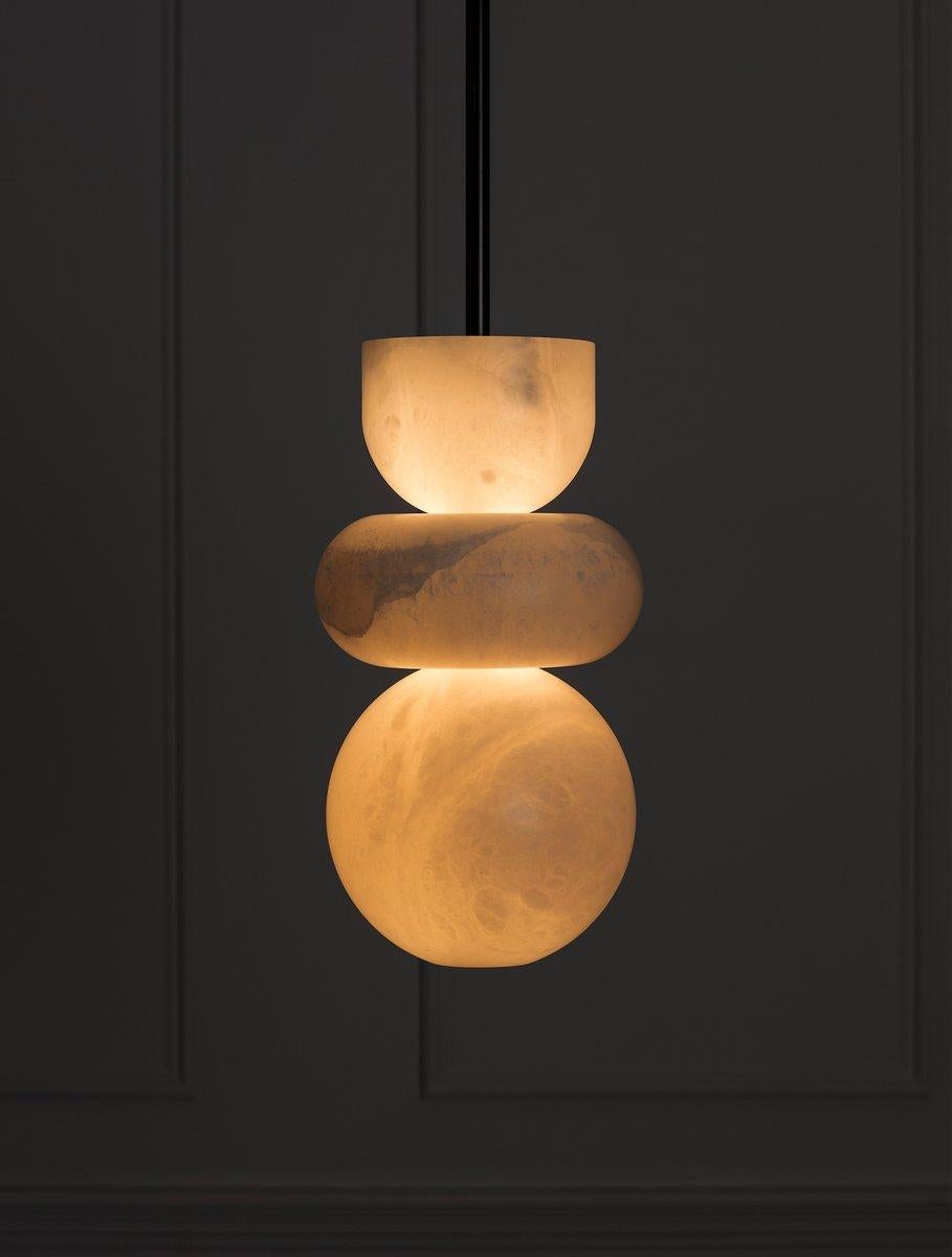 Inspired by the beauty of an ancient material, the Alabaster collection aims to showcase the magical translucency of this precious stone. Light flows into Alabaster shapes creating an ethereal glow.