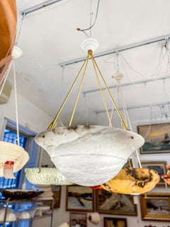 Alabaster Tureen Pendant, Sweden 1940