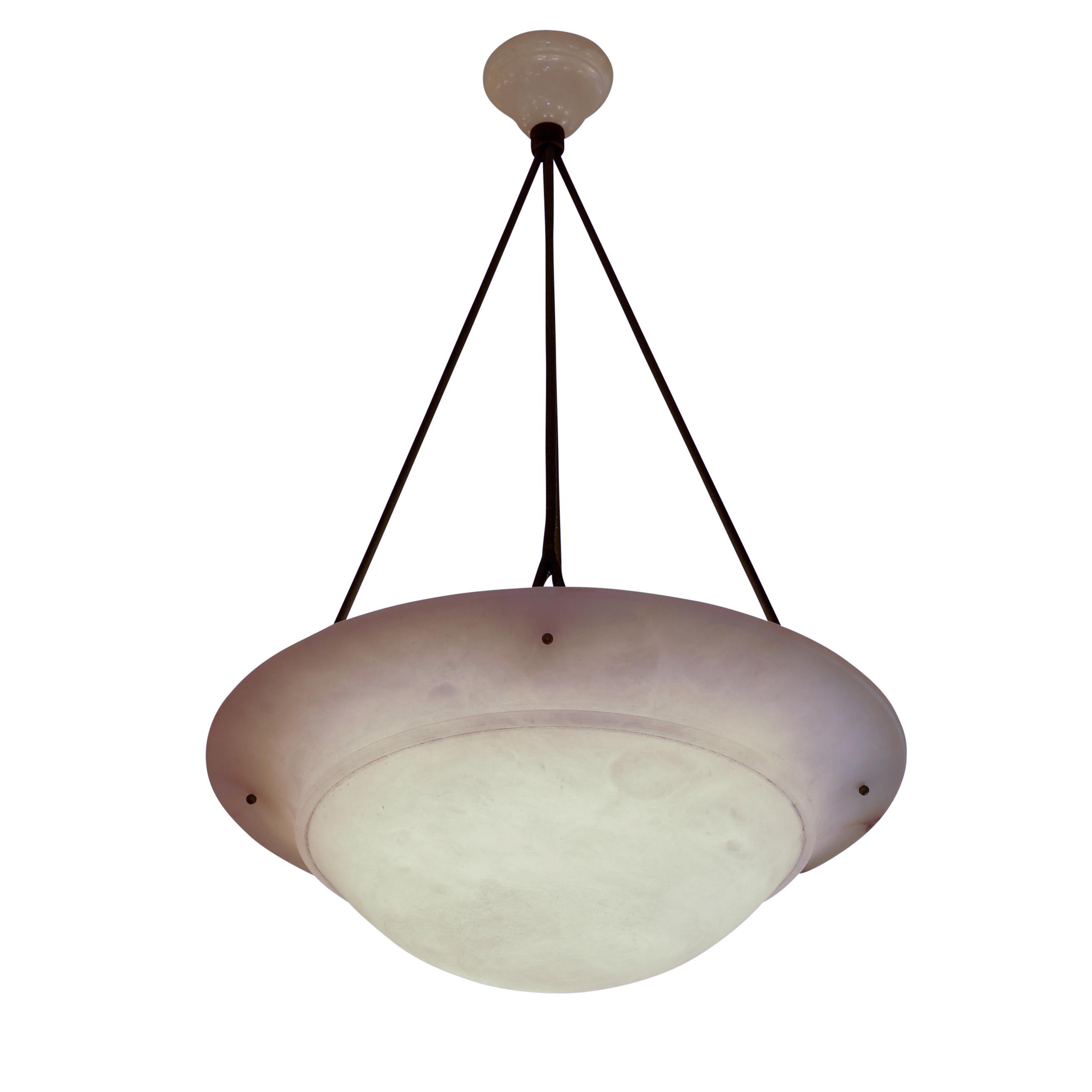 Swedish Alabaster Tureen Pendant, Sweden 1940