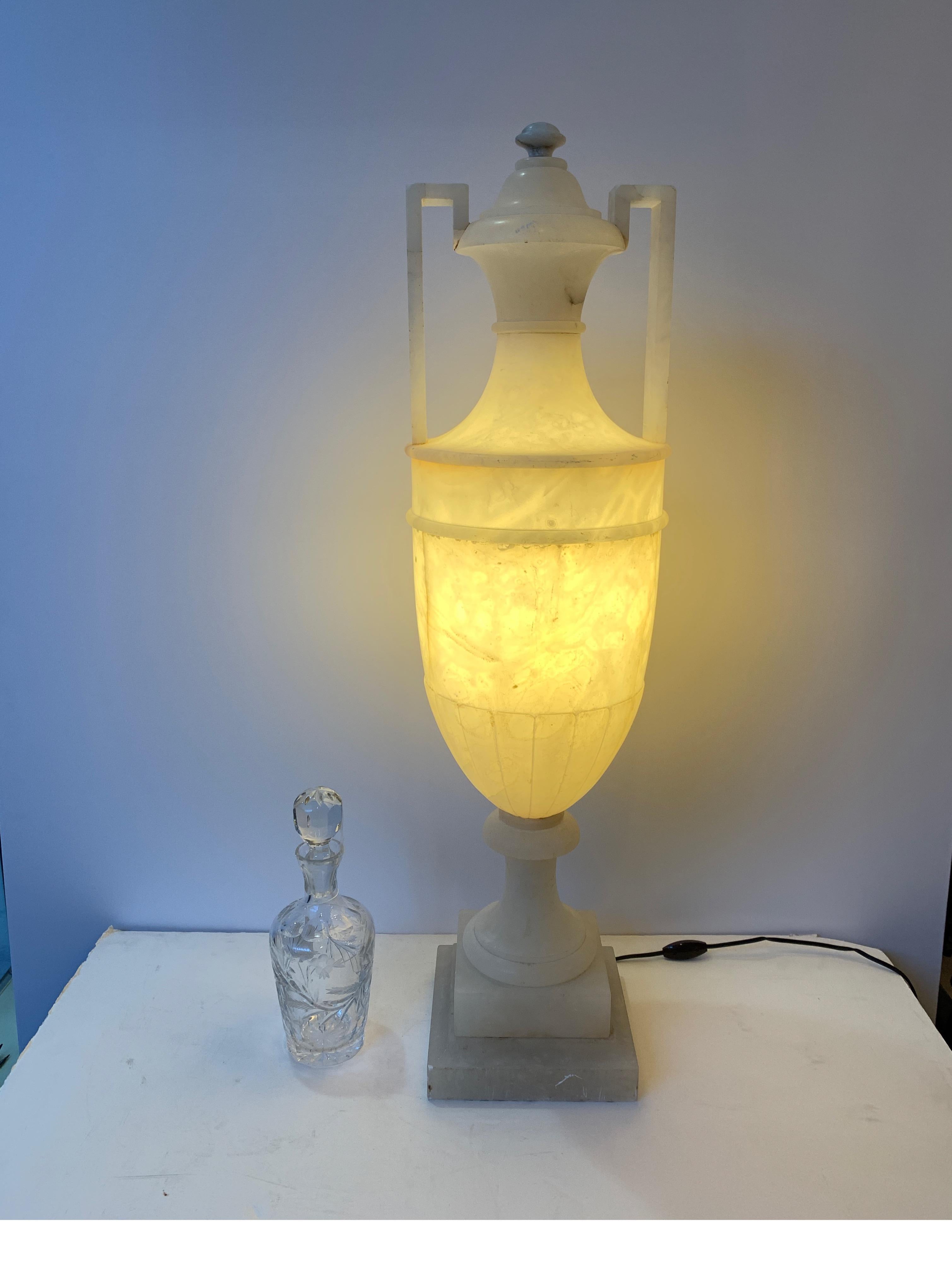 Alabaster Urn Lamp 5