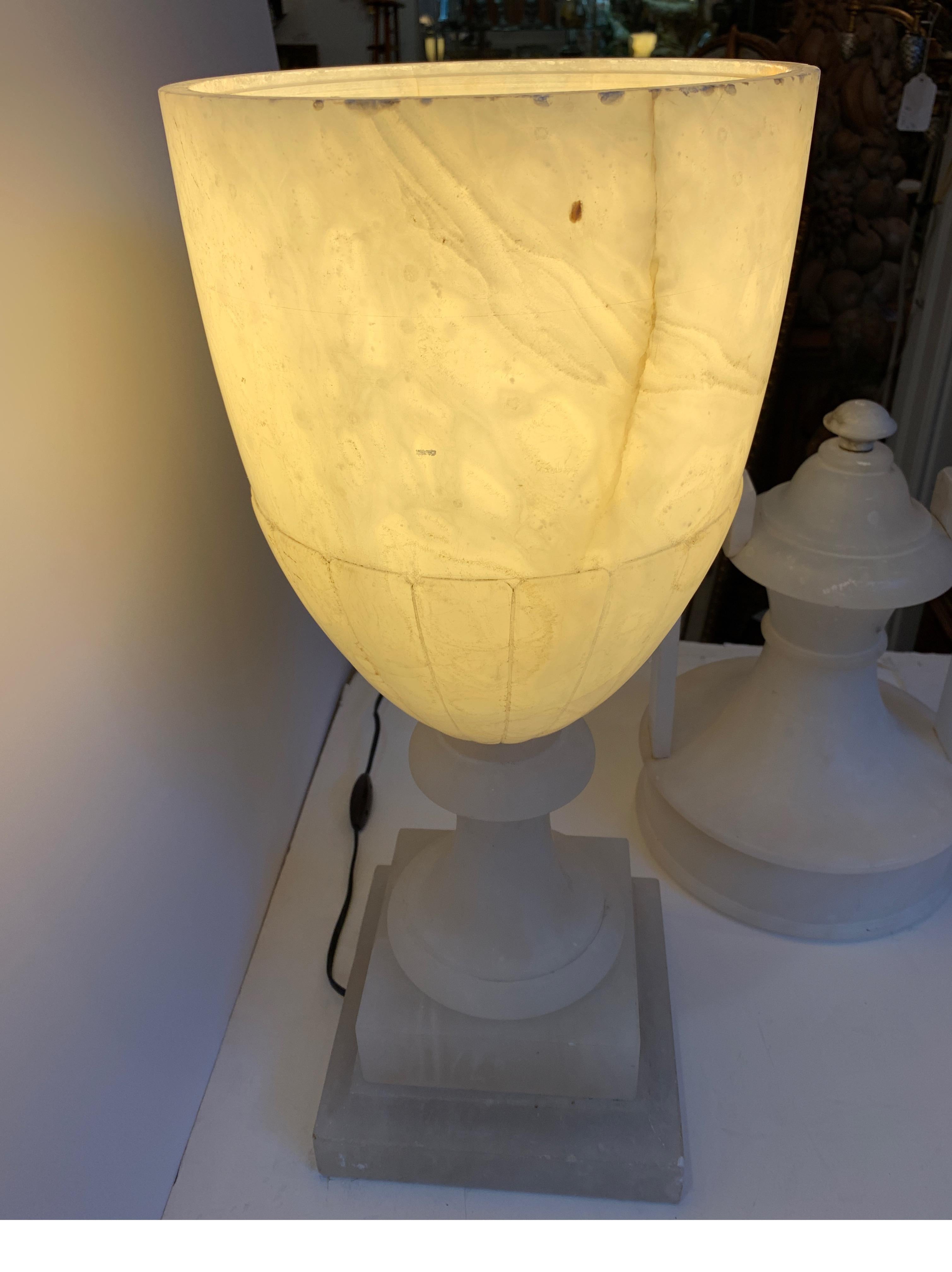 Alabaster Urn Lamp 10