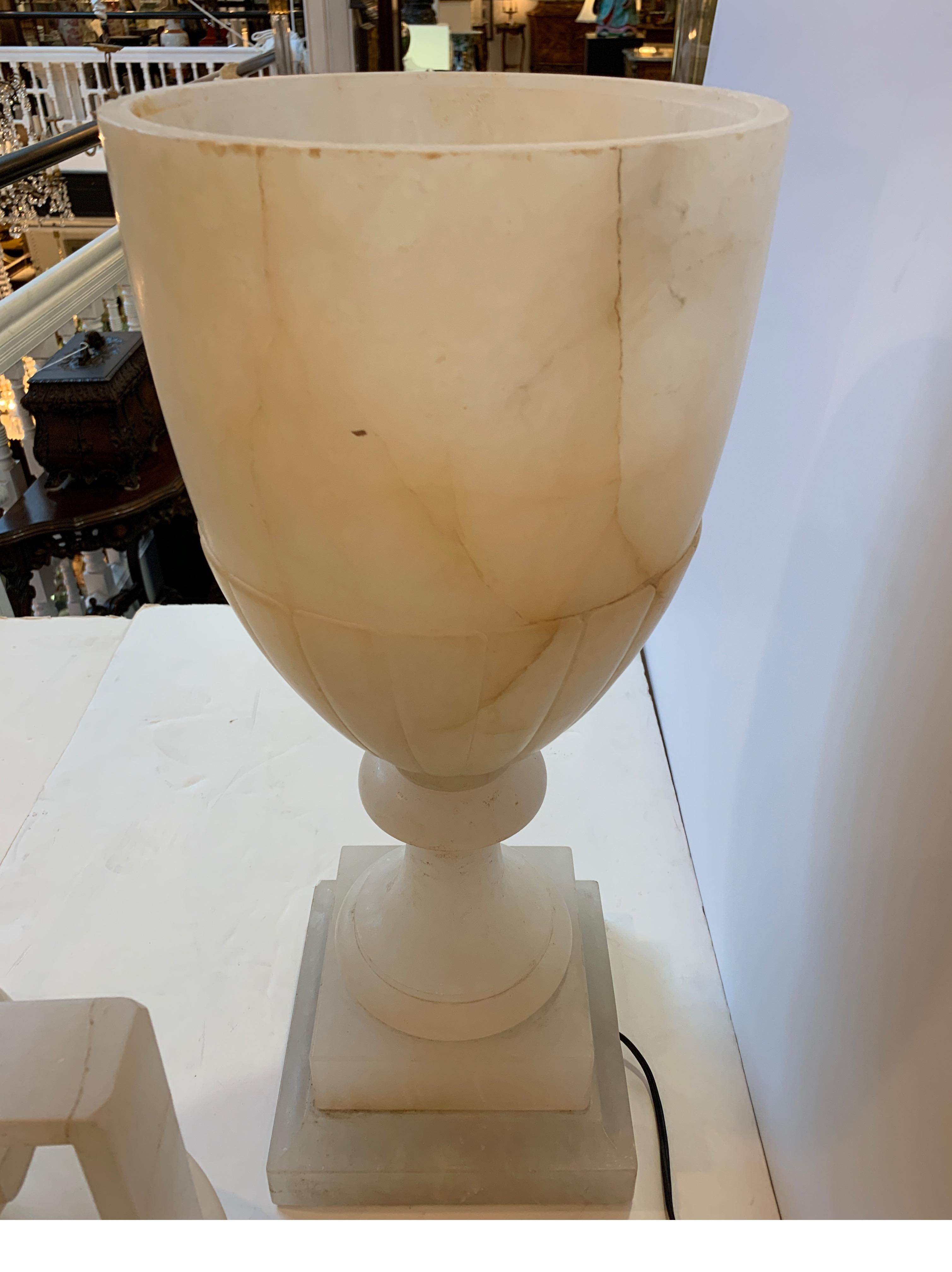 Alabaster Urn Lamp 11