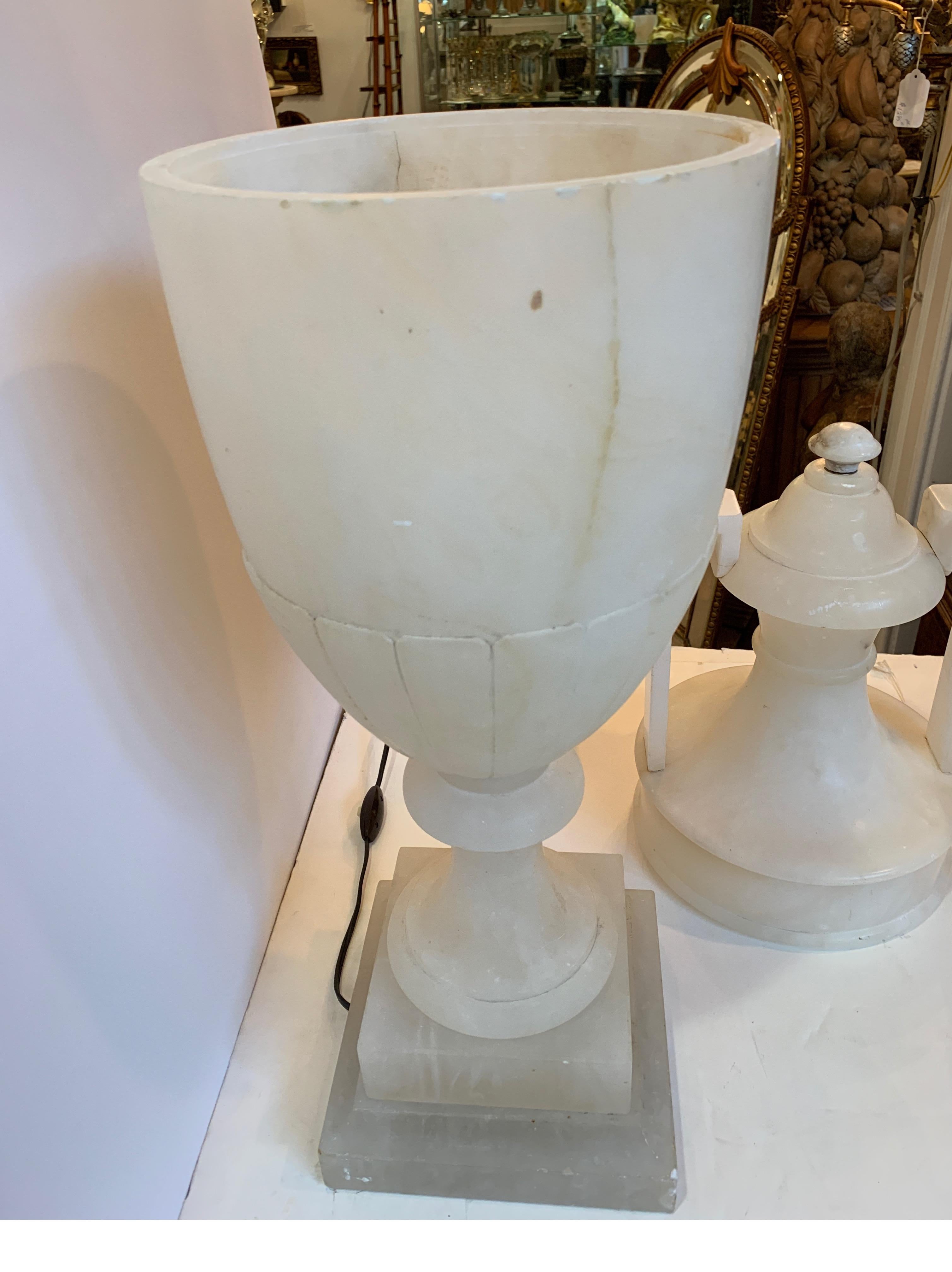 Alabaster Urn Lamp 12