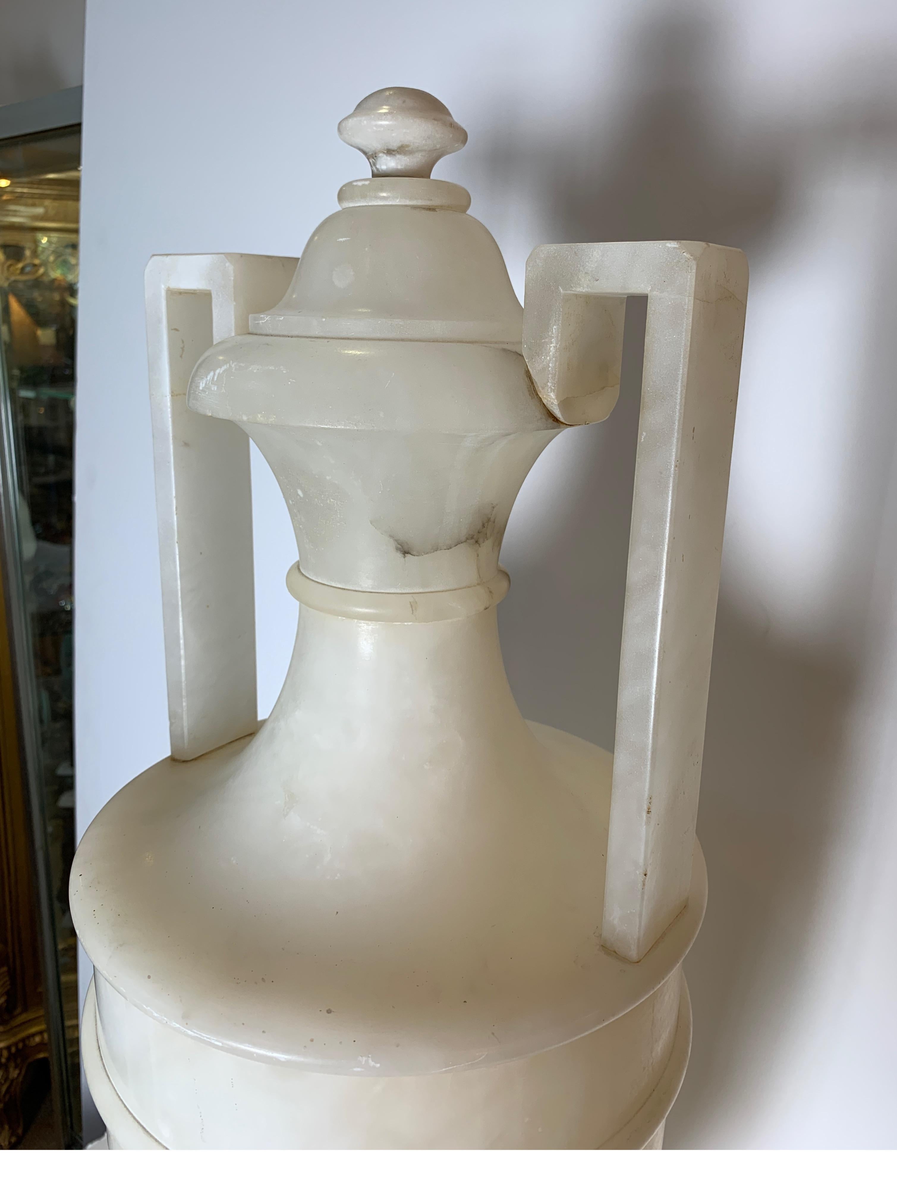 Alabaster Urn Lamp 2