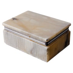 Alabaster vanity box by Romano Bianchi, Italy, circa 1970's