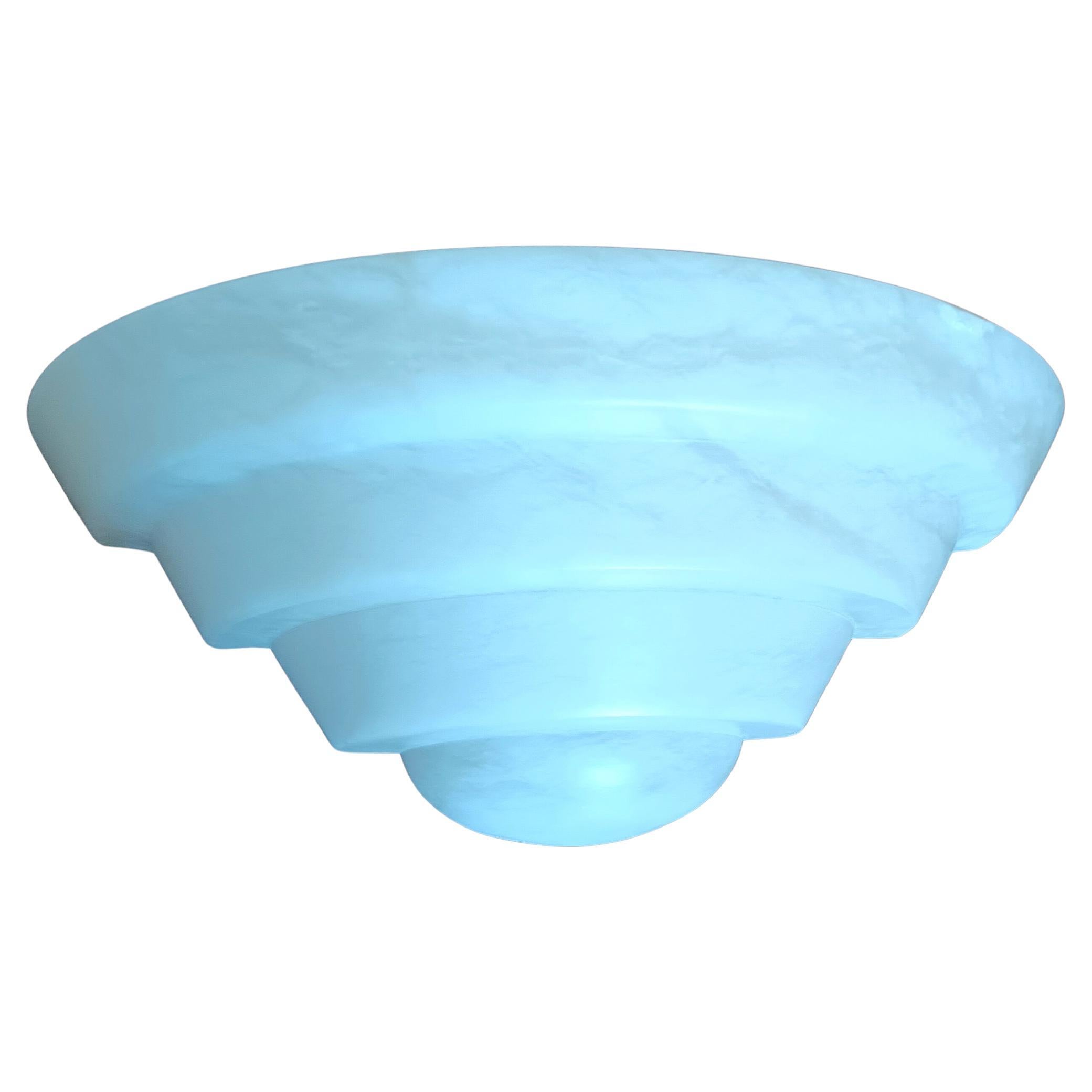 Alabaster Wall Sconce White Art Deco Minimalist Wall Light