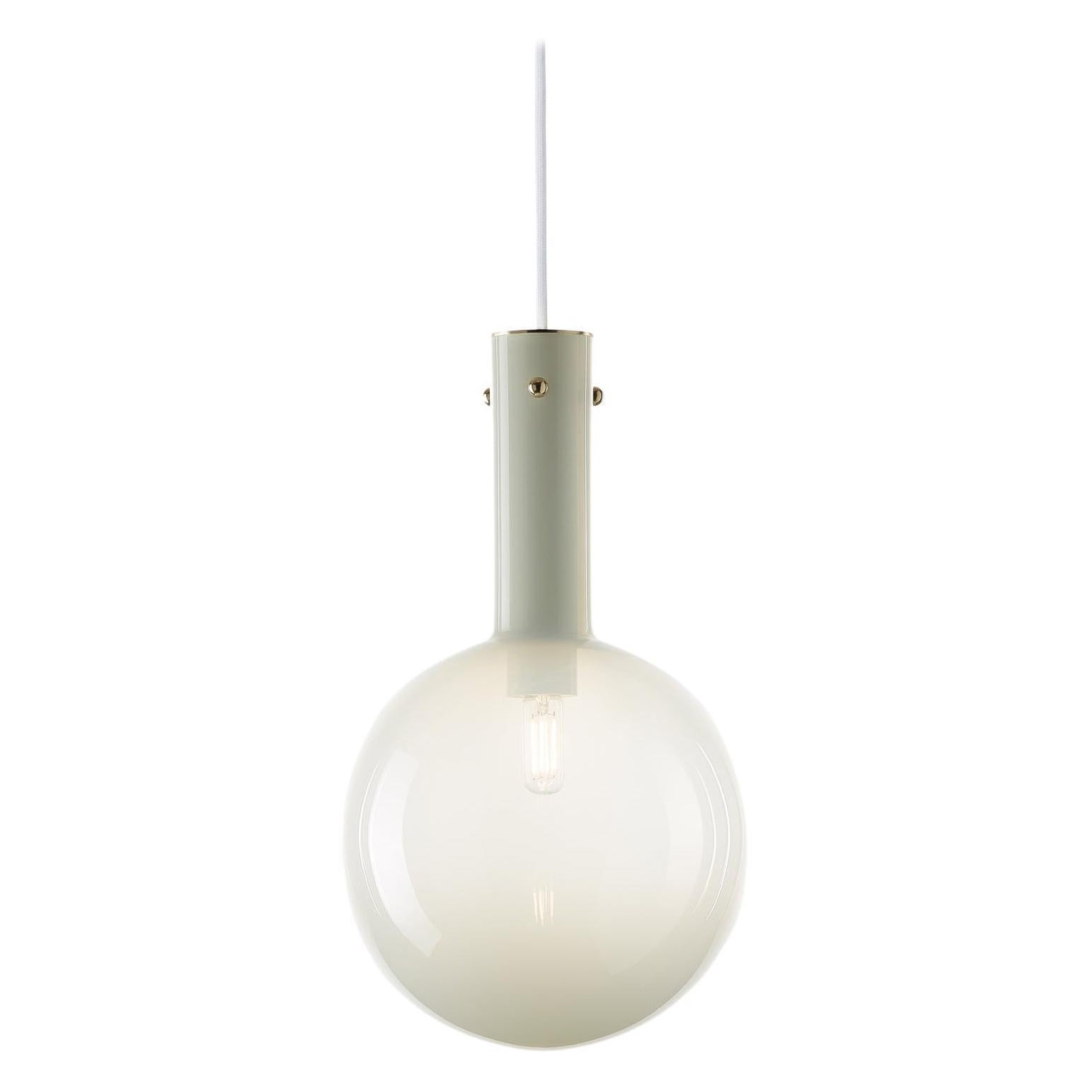 Alabaster White Sphaerae Pendant Light by Dechem Studio For Sale