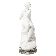 Alabaster woman sculpture. Italy, circa 1890.