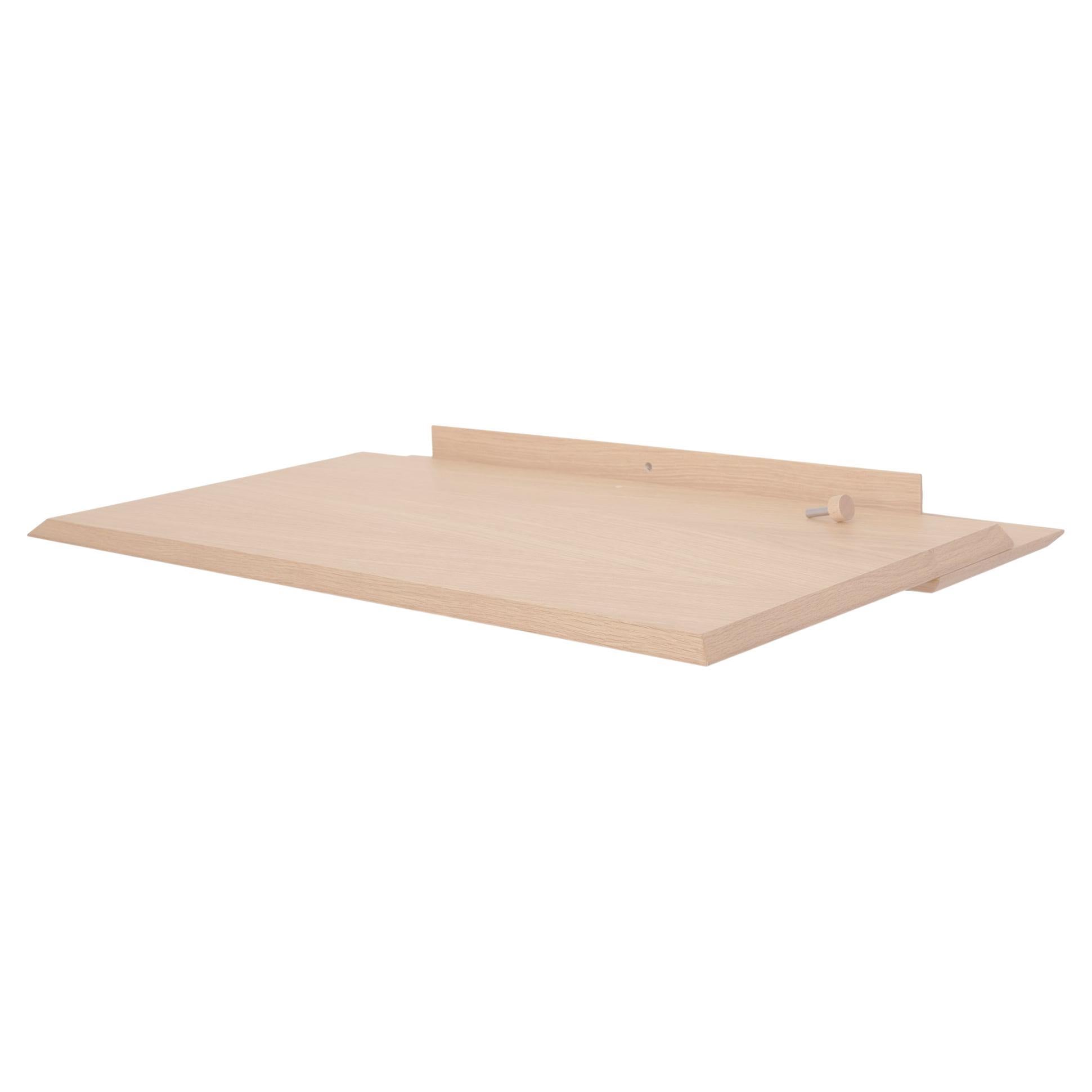 Alada Floating Desk, White Pigmented Oak For Sale