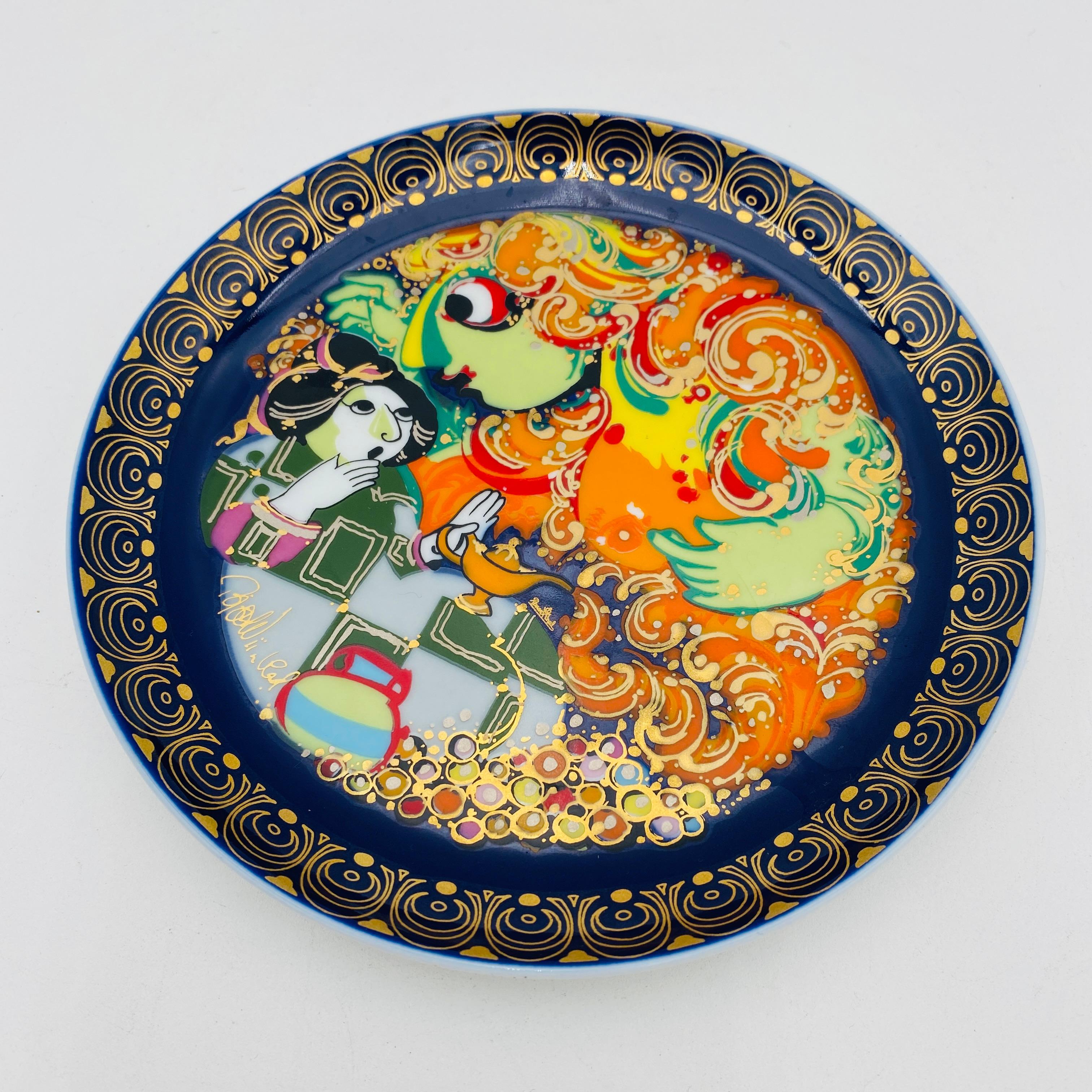Piatto in porcellana Aladdin di Bjørn Wiinblad per Rosenthal in vendita 1