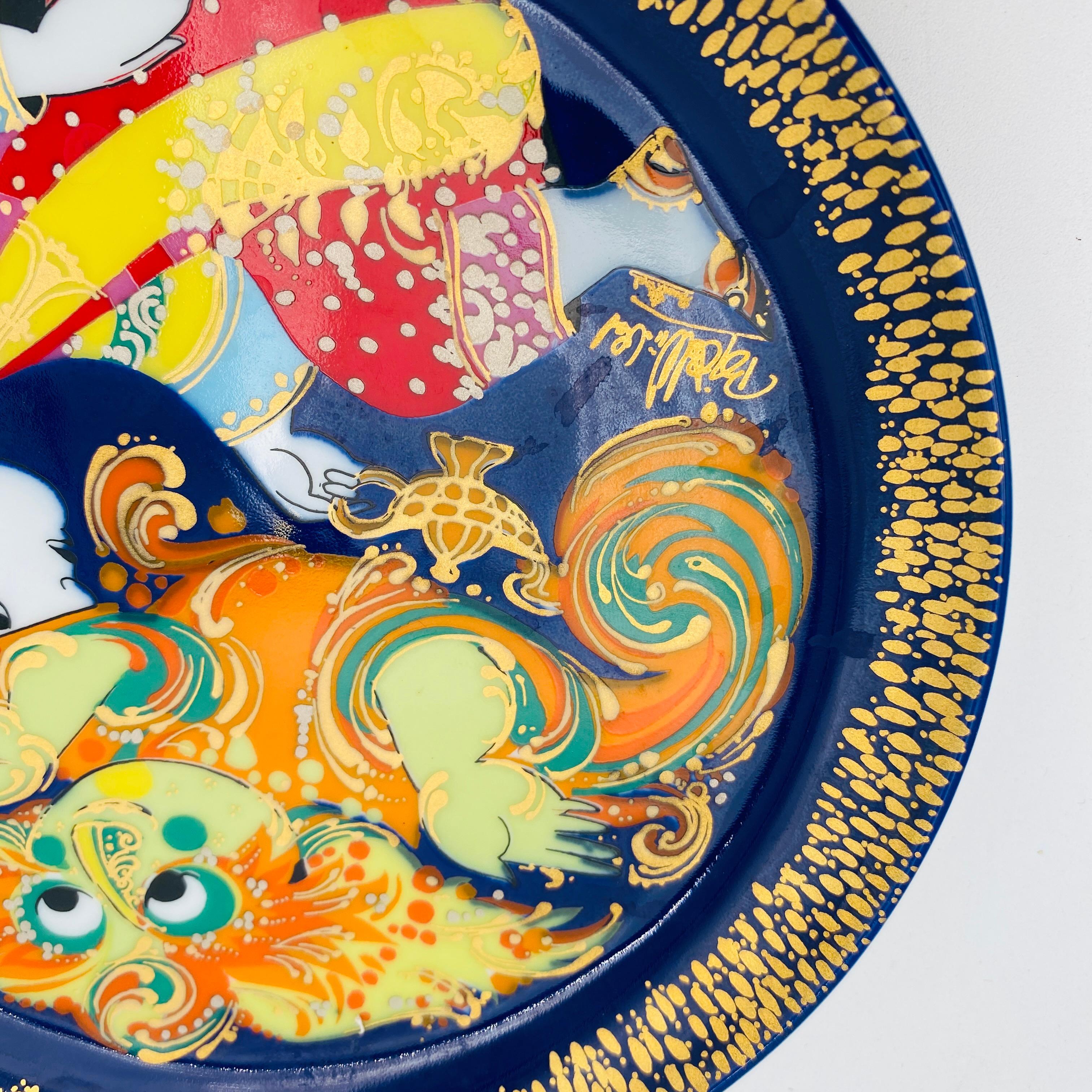 Piatto in porcellana Aladdin di Bjørn Wiinblad per Rosenthal in vendita 1