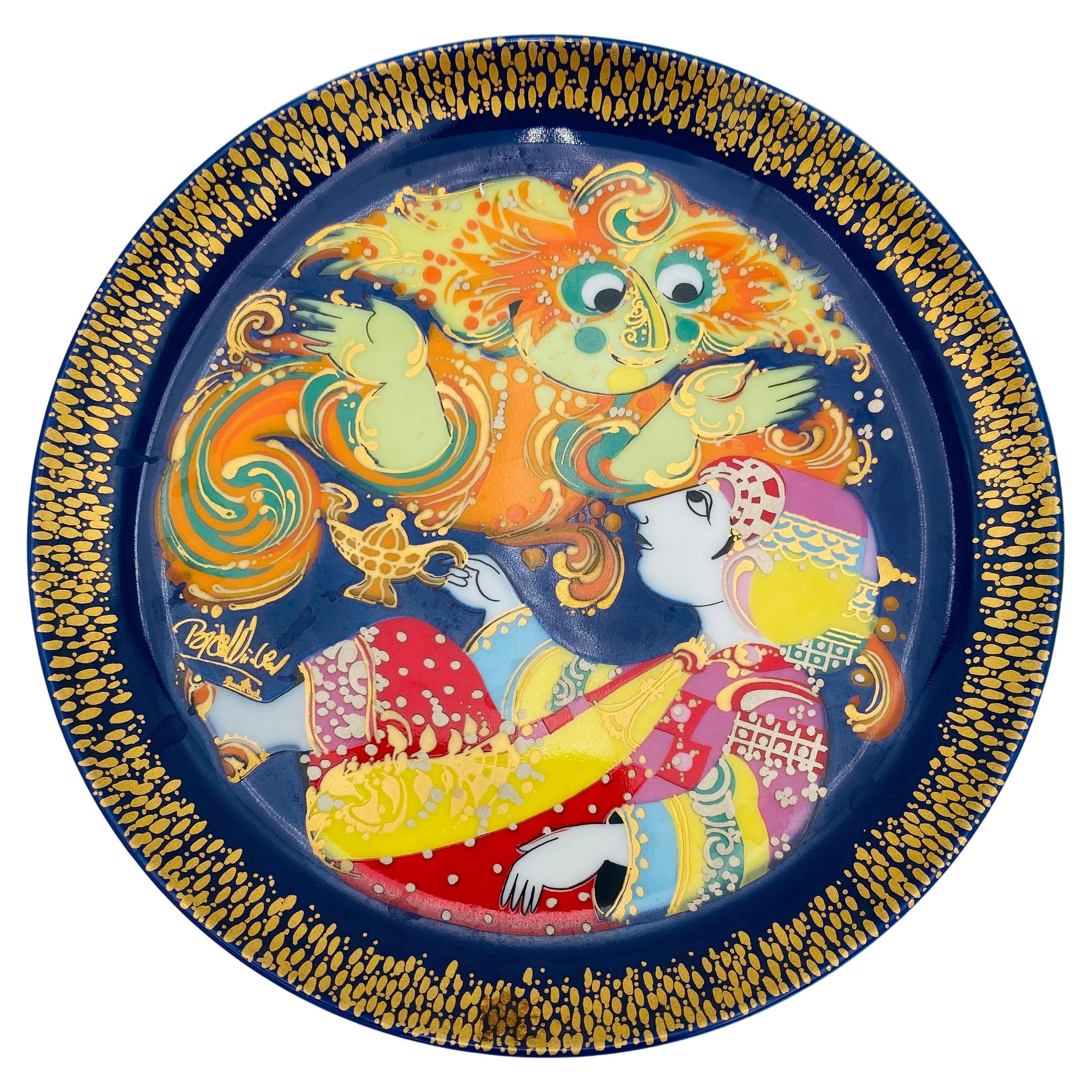 Plato de porcelana Aladino de Bjørn Wiinblad para Rosenthal