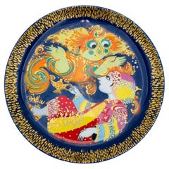 Piatto in porcellana Aladdin di Bjørn Wiinblad per Rosenthal