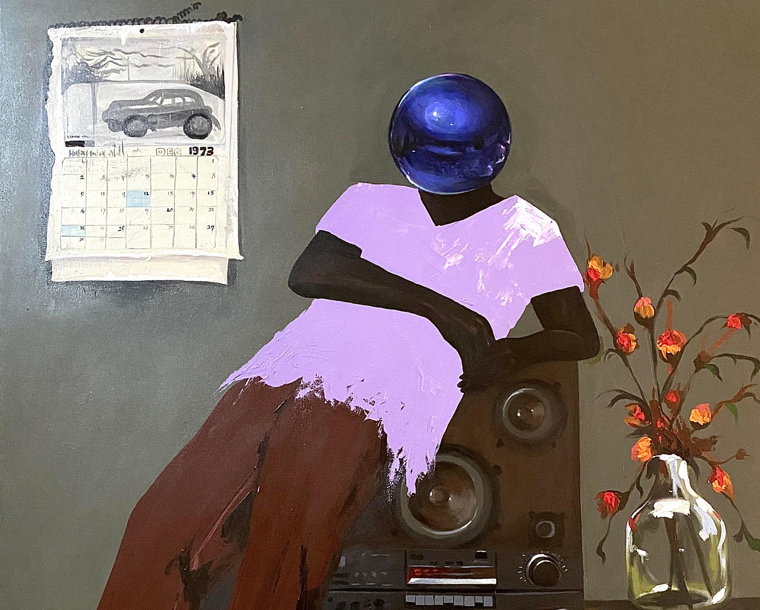 Amore dagli anni '70 al XXI secolo, Surrealismo, Figurativo, Classico, Uomo africano - Painting di Aladejare Ayodeji