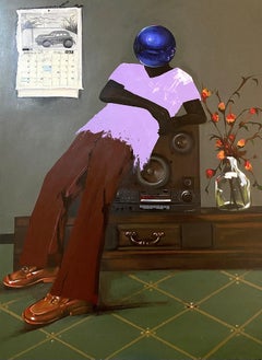 Amor De Los Años 70 - Siglo XXI, Surrealismo, Figurativo, Clásico, Hombre Africano