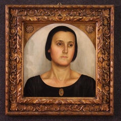 20. Jahrhundert Öl auf Karton Signiert Aladár Kacziány Damenportrait Gemälde, 1923