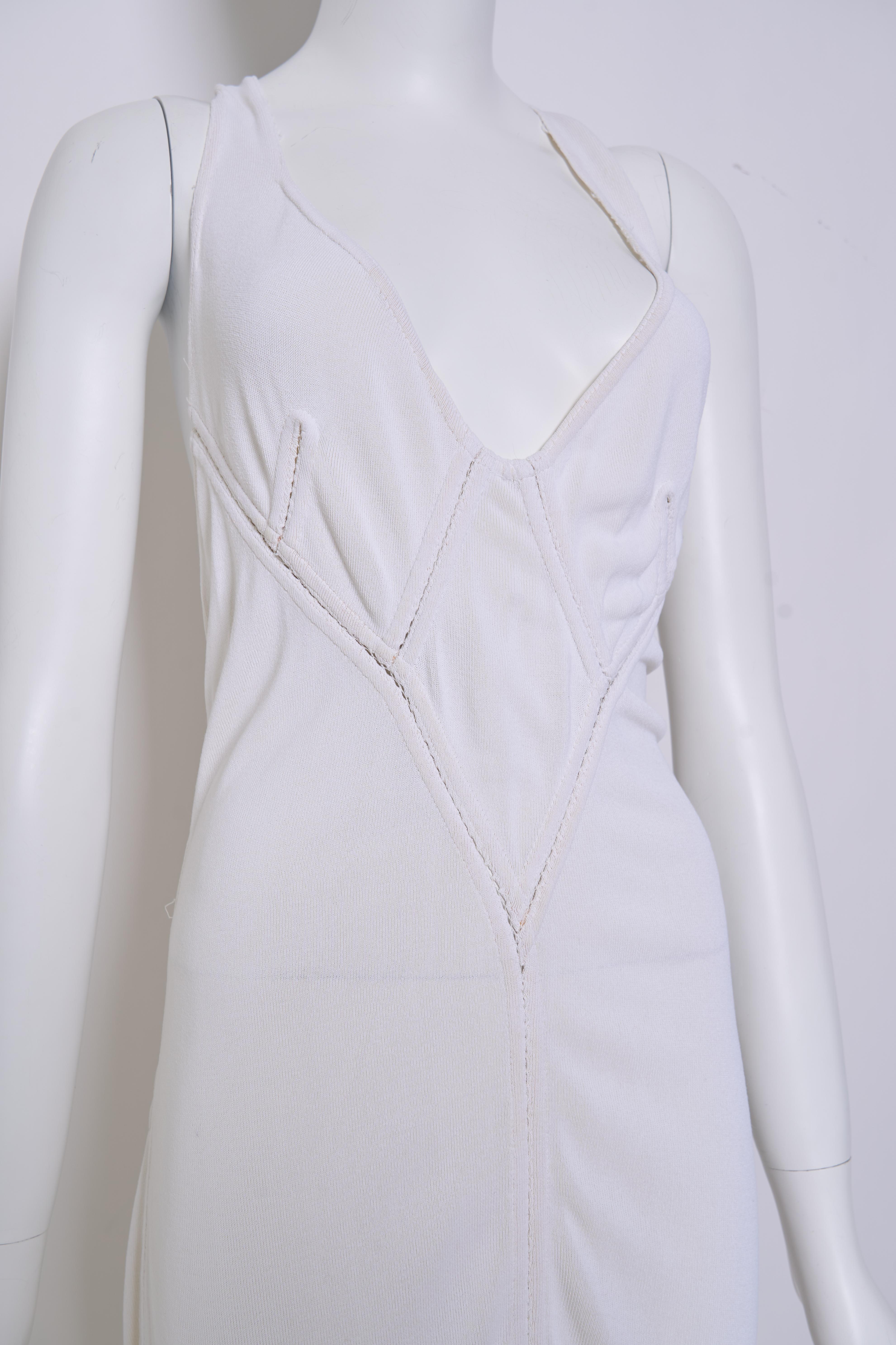 Gray Alaïa 1980s Drop Waist Dress For Sale