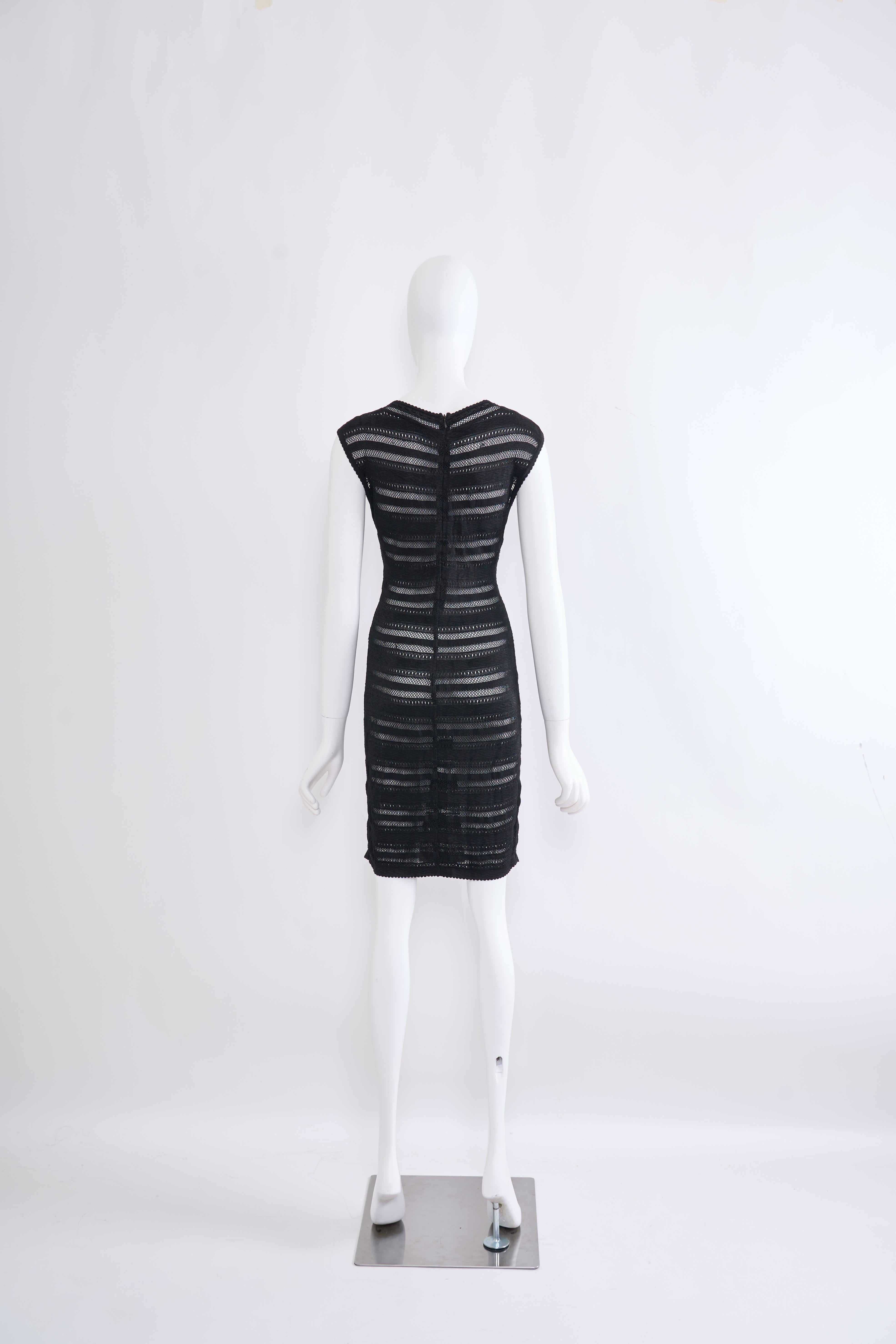 Alaia 1993 sheer crochet dress In Good Condition In Hong Kong, HK