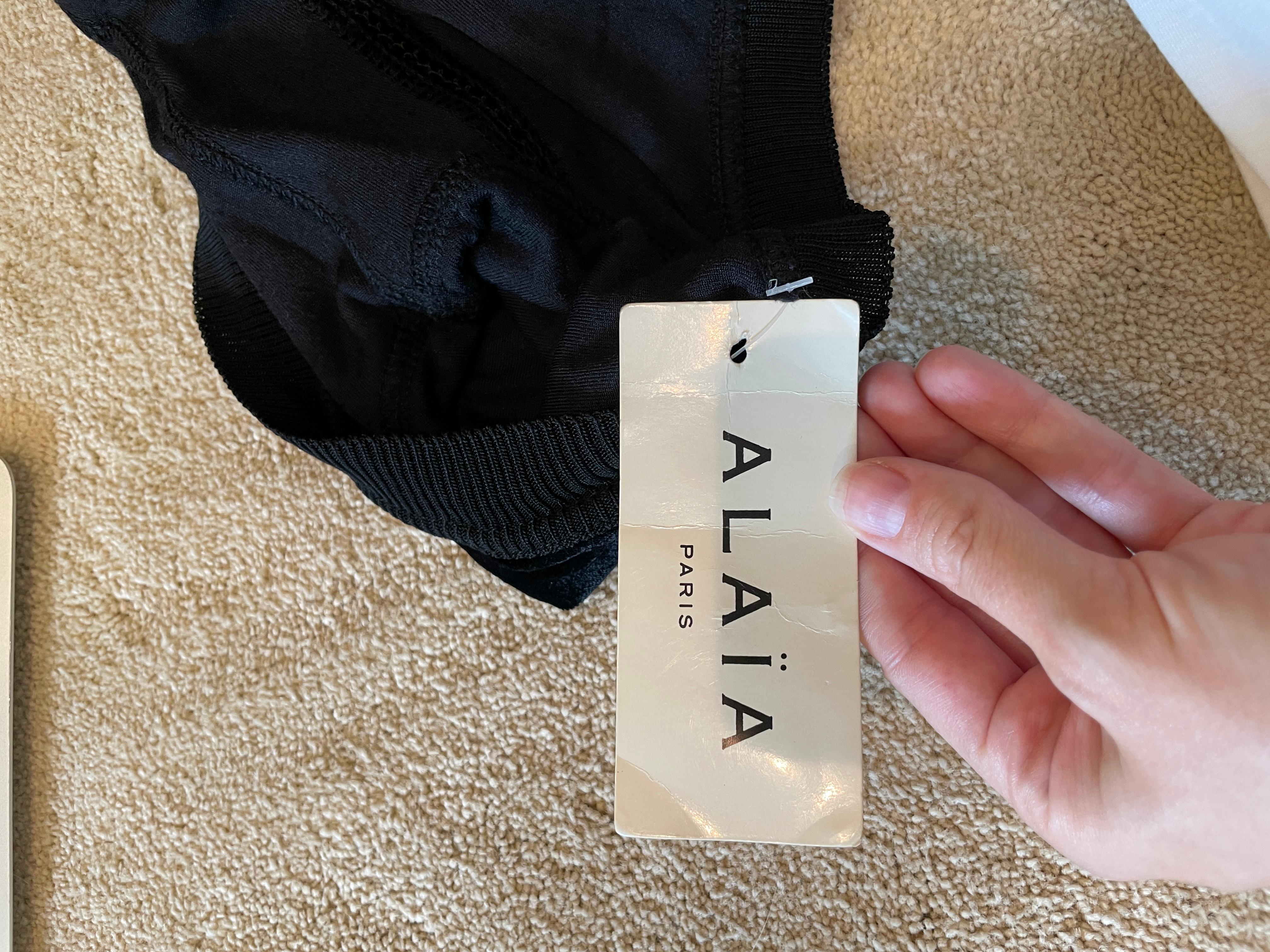 Gray AZZEDINE ALAIA '91 bodysuit