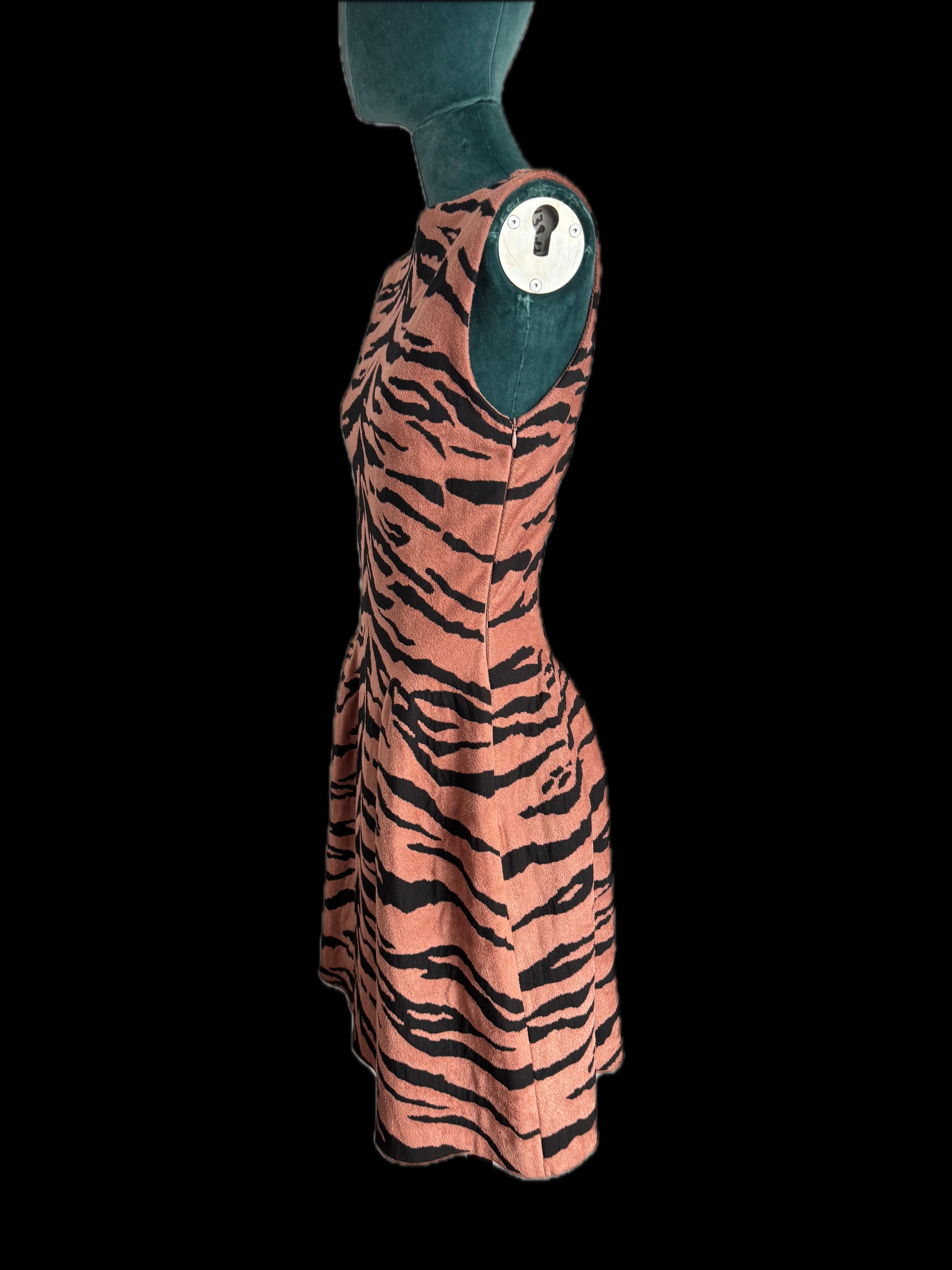 Alaïa - Mini robe à imprimé animalier  Pour femmes en vente
