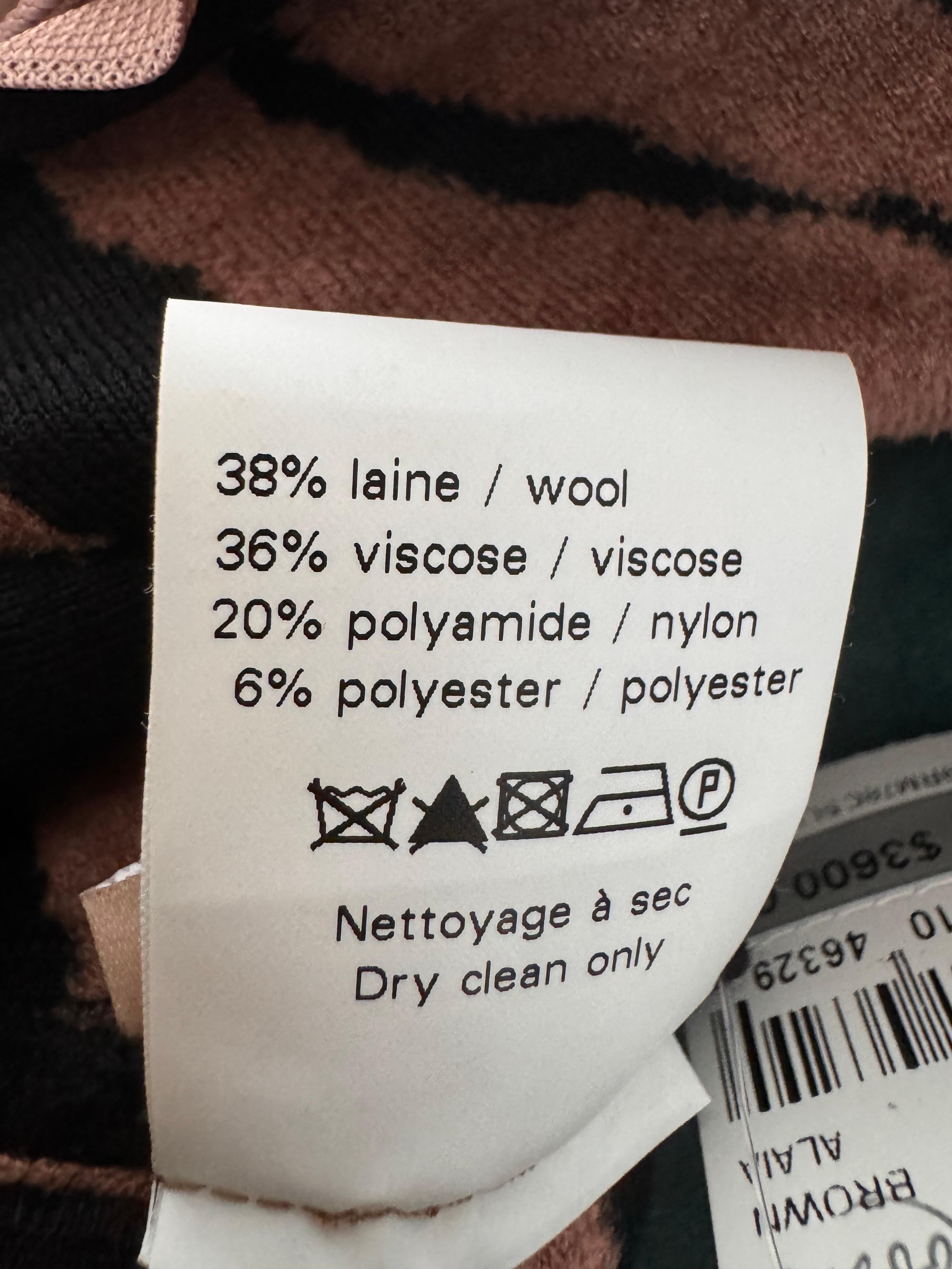 Alaïa Minikleid mit Tierprint im Angebot 3
