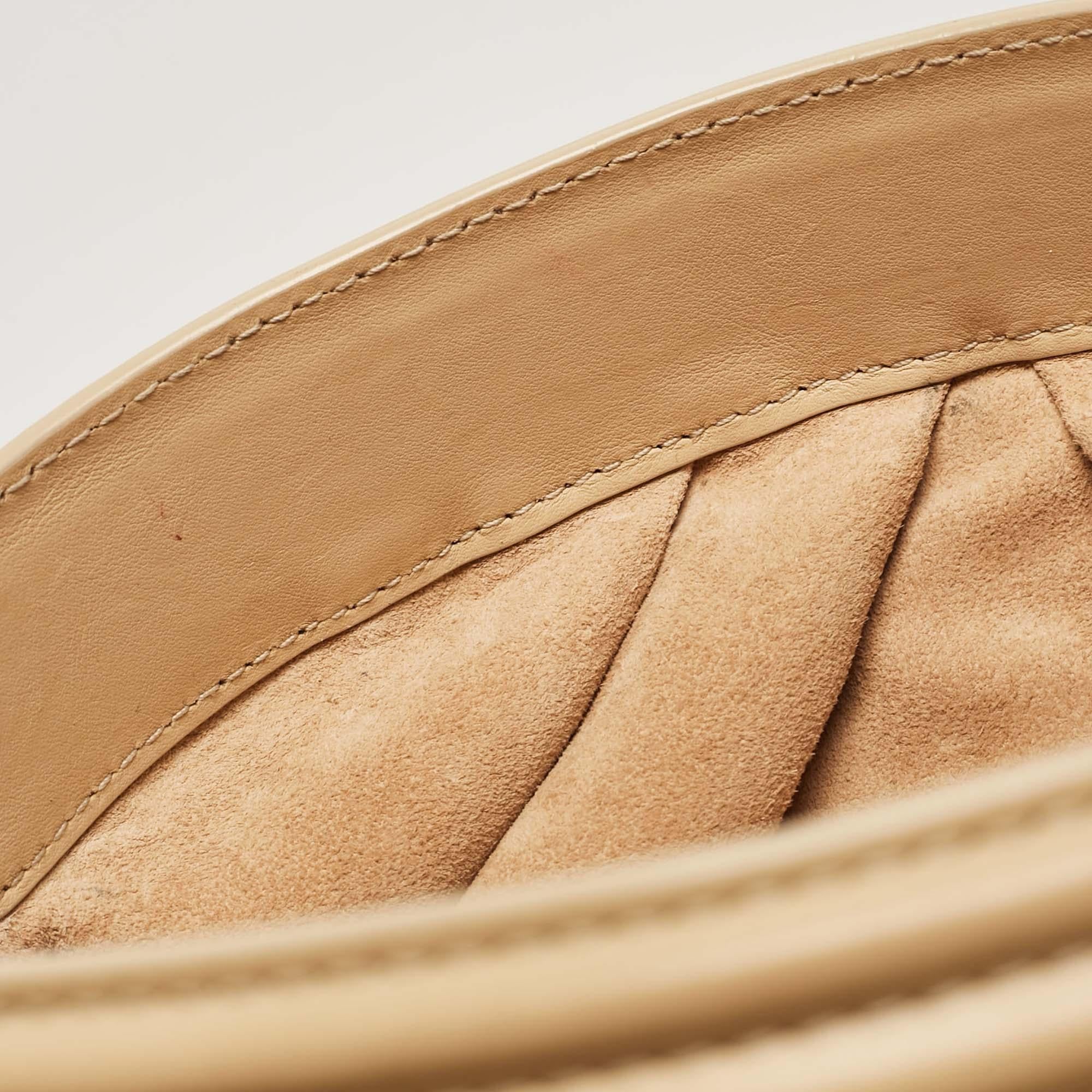 Alaia Beige Lasercut Leather Samia Crossbody Bag 4