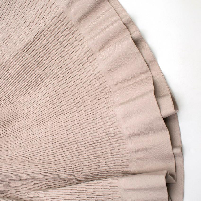 Alaia Beige Stretch Knit Dress US 6 For Sale 2