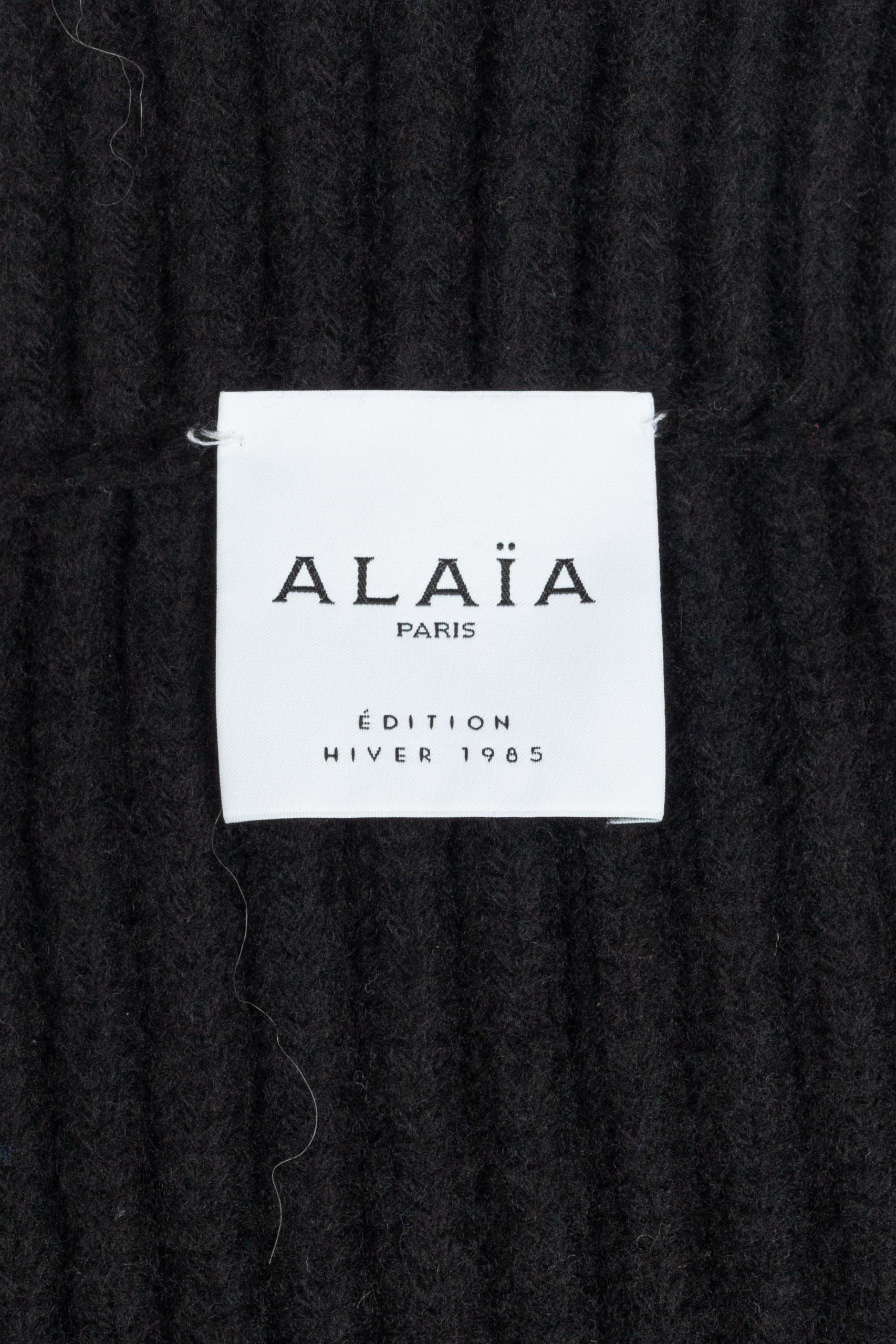 Cárdigan negro Alaïa en venta 3