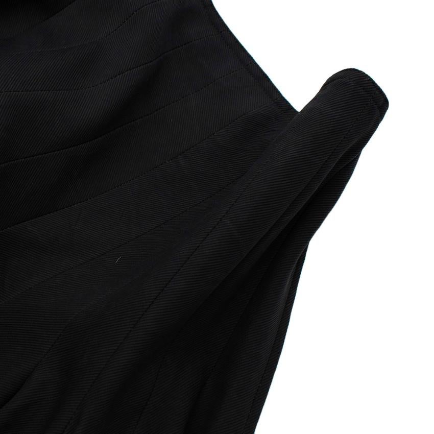 Alaia Black Flared Pleated Mini Skirt - Size Estimated S  1