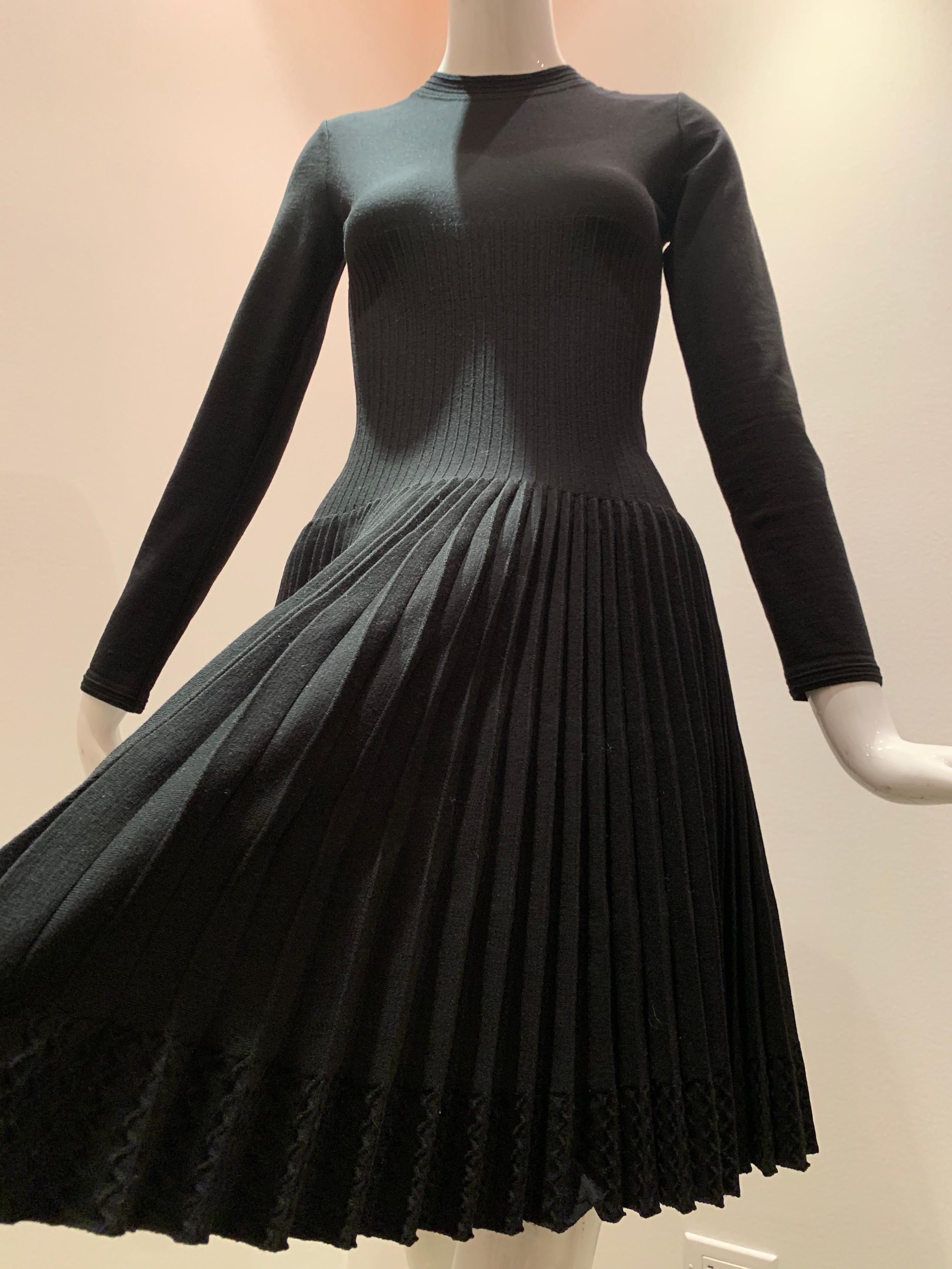 alaia black dress