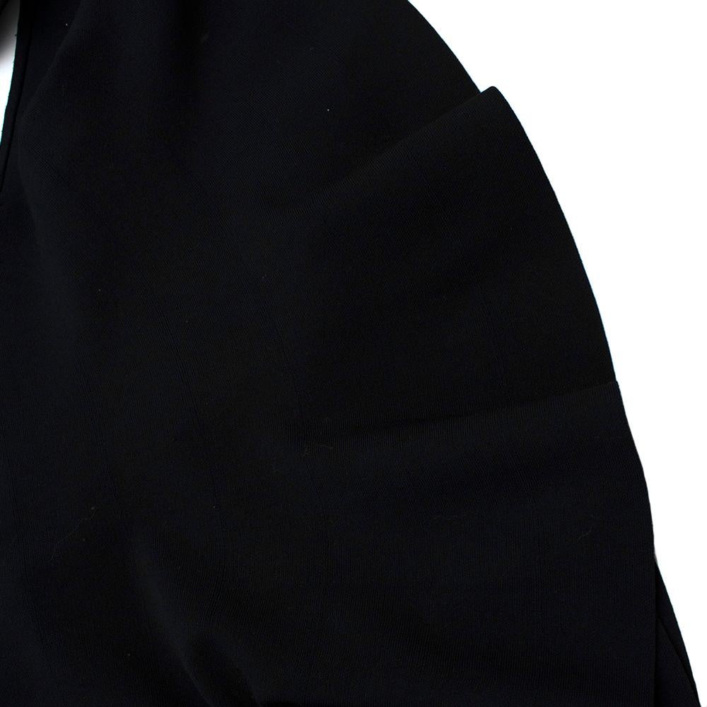 Alaia Black Knit Midi Fit & Flare Dress - Size S  For Sale 1