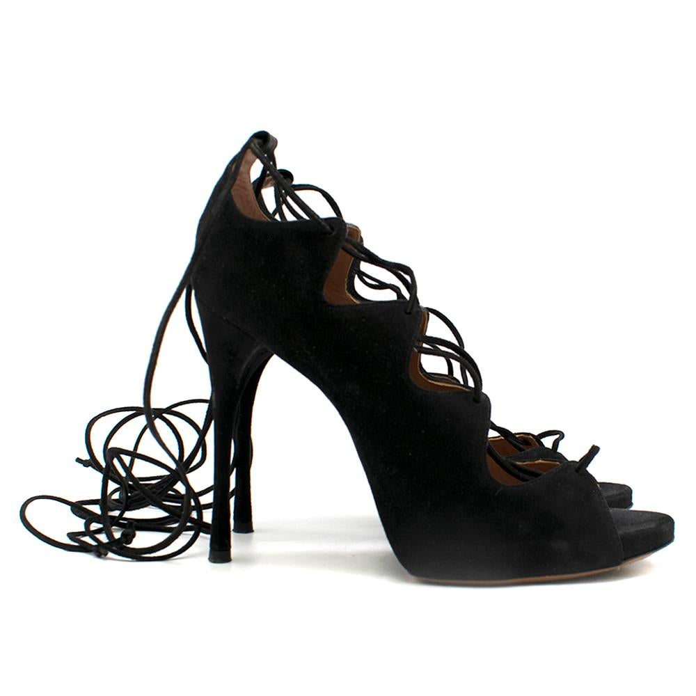 alaia strappy heels