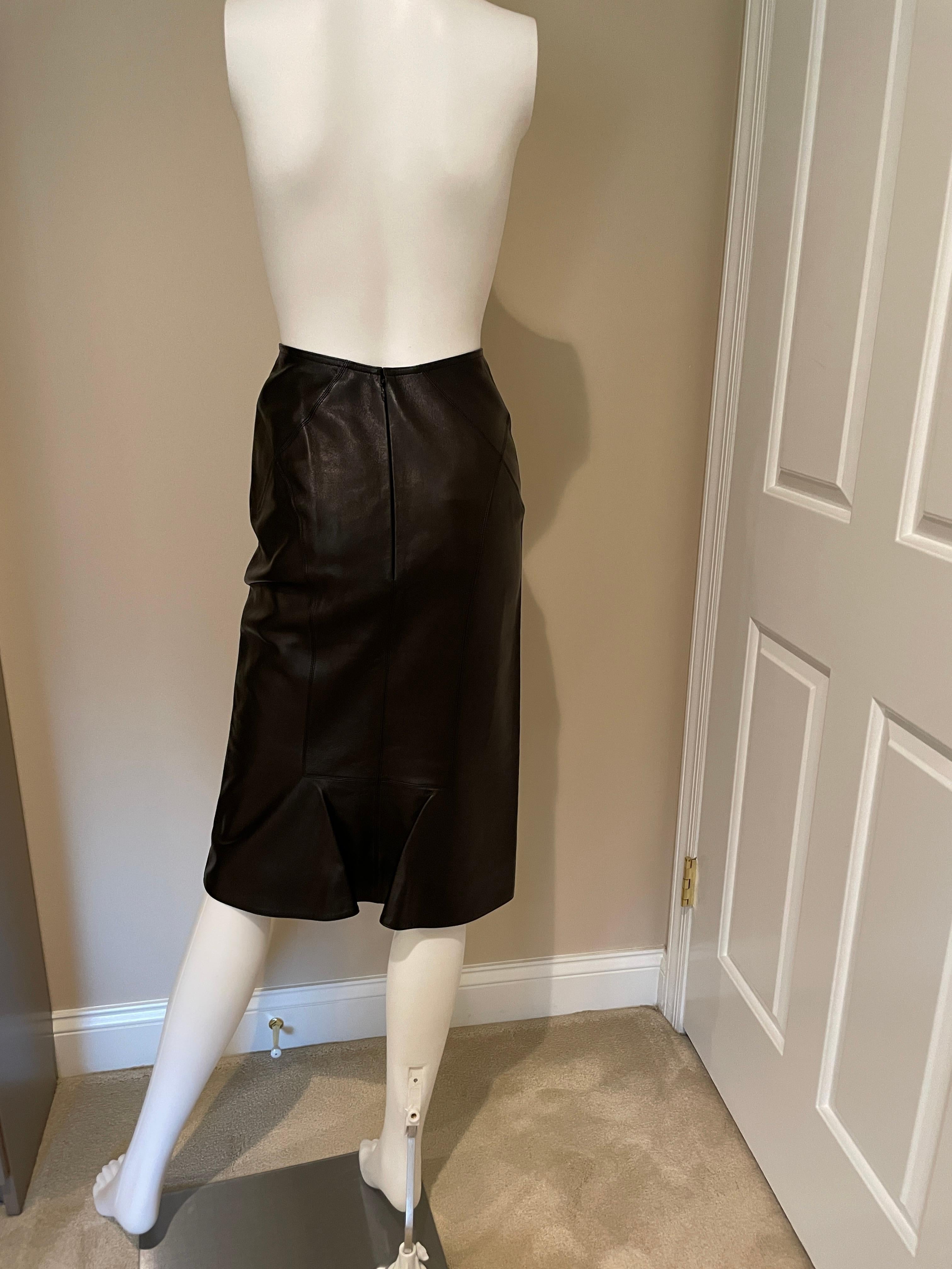 ALAIA black lamb leather skirt - SEXY 1