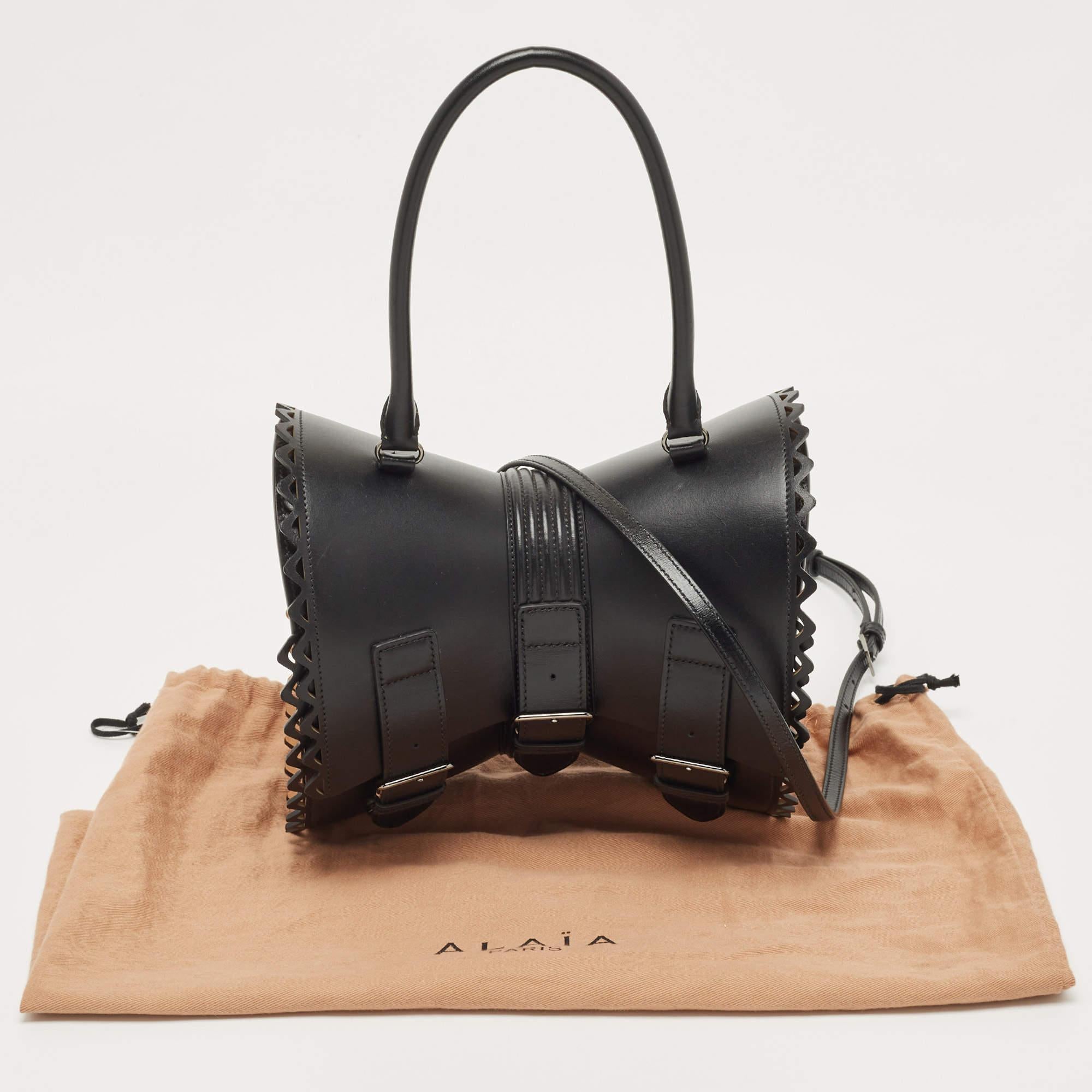 Alaia Black Leather Edition 1992 Corset Bag 10