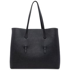 Alaia Black Leather Mina 32 Shoulder Bag